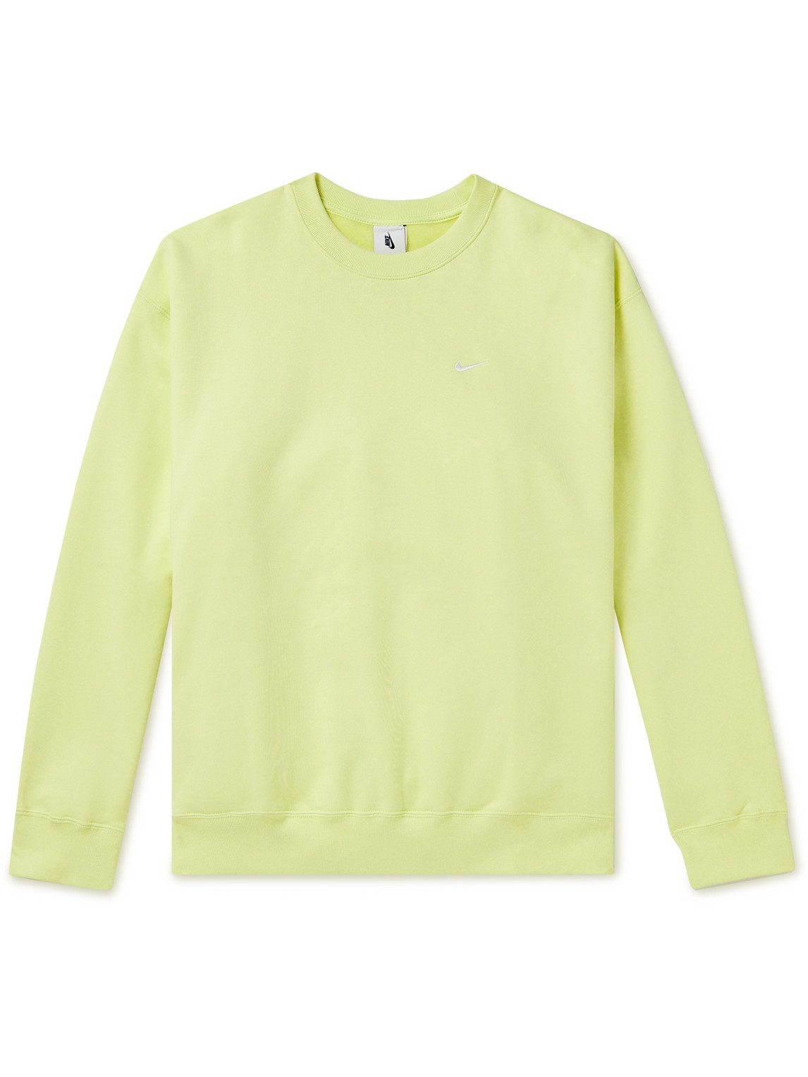Solo Swoosh Logo-Embroidered Cotton-Blend Jersey Sweatshirt