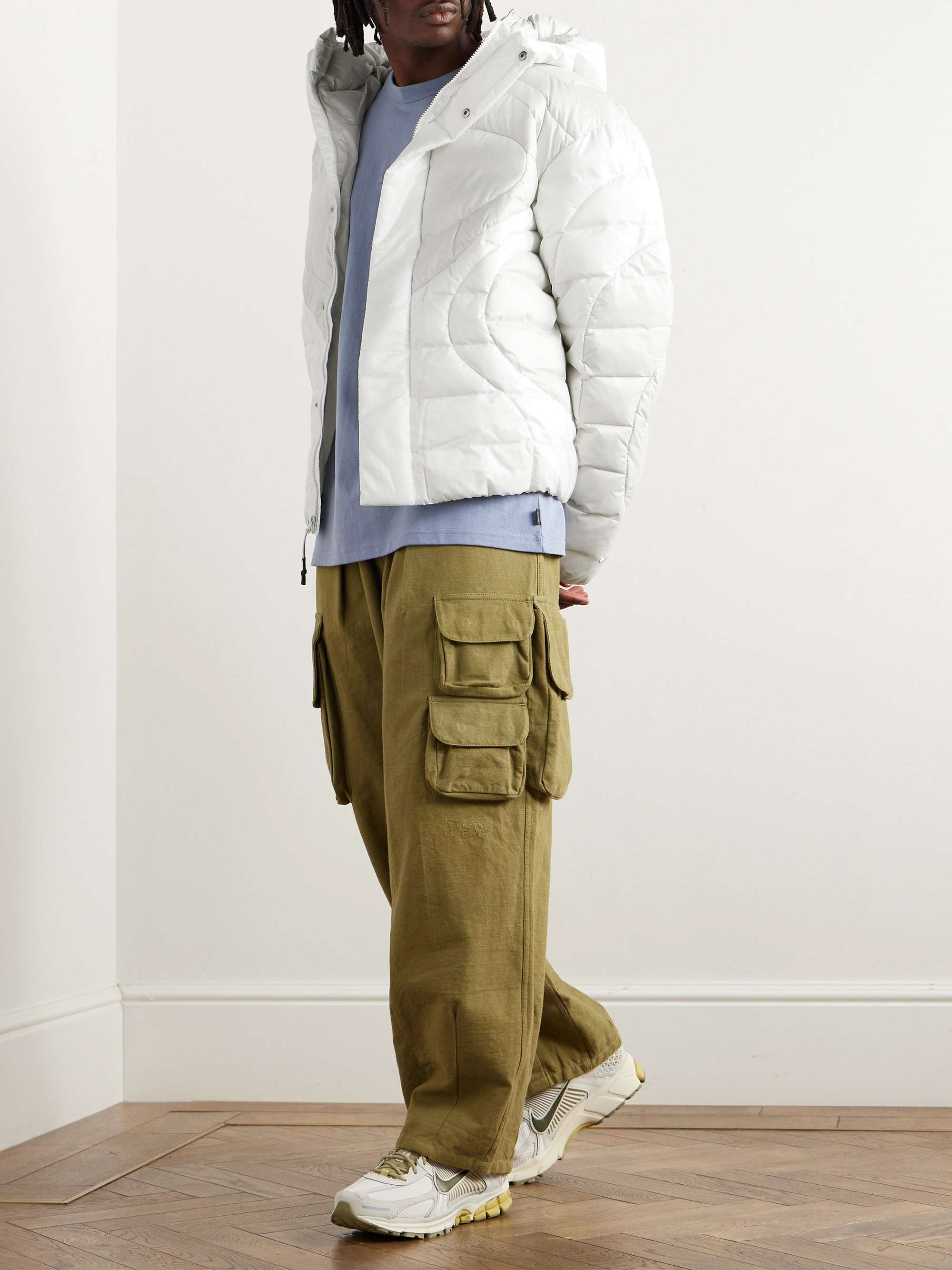 NIKE Sportswear Tech Pack Oversized Quilted Padded Shell Hooded Jacket ...