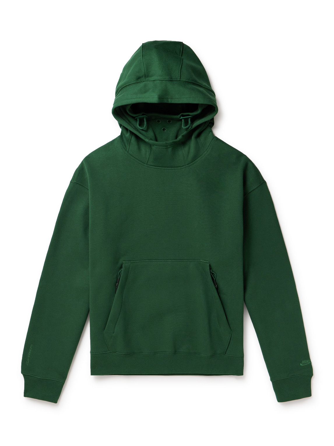 Nike Nsw Winter Repel Cotton-blend Jersey Hoodie In Green