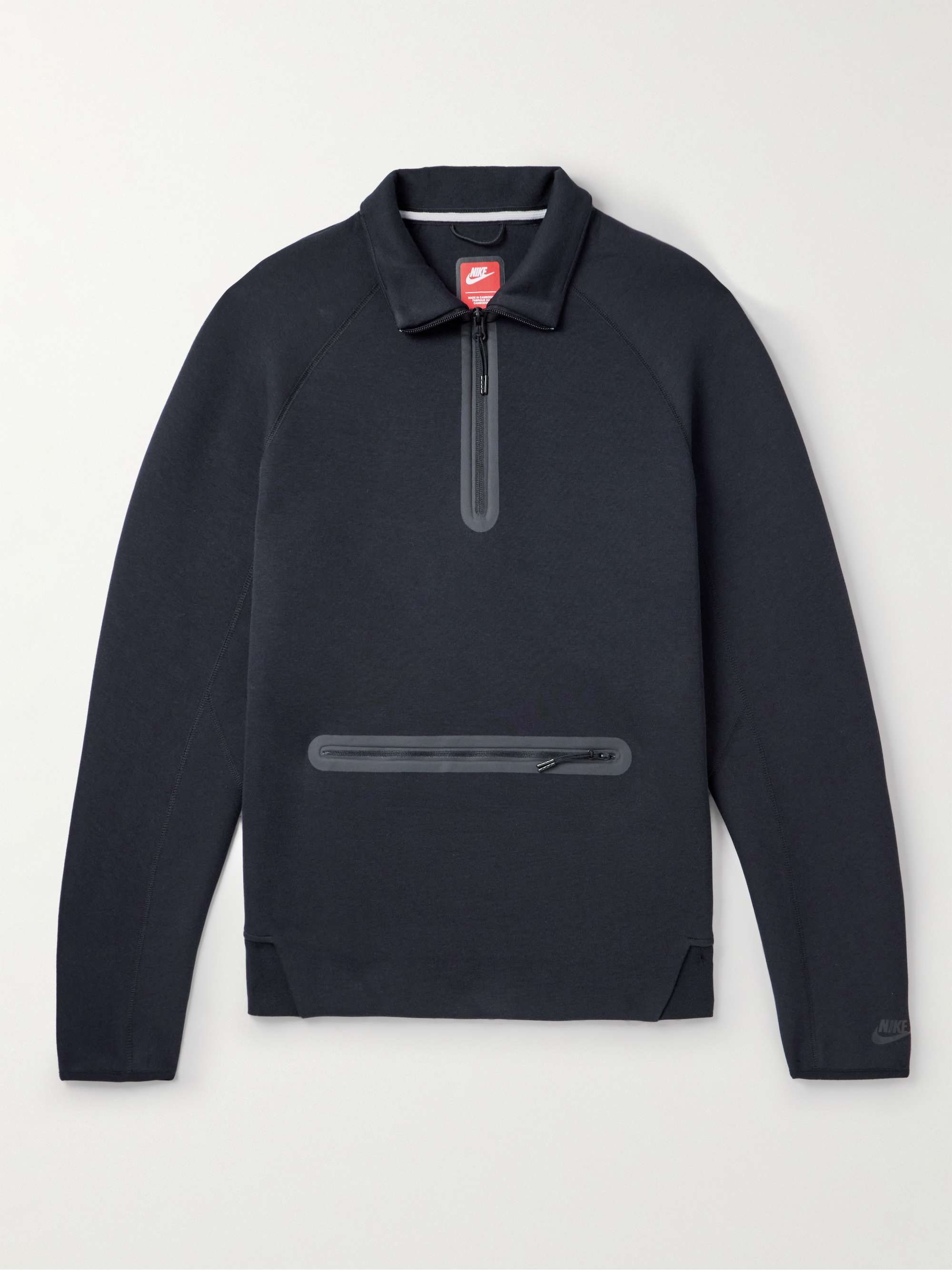 NIKE Cotton-Blend Jersey Half-Zip Sweatshirt for Men | MR PORTER