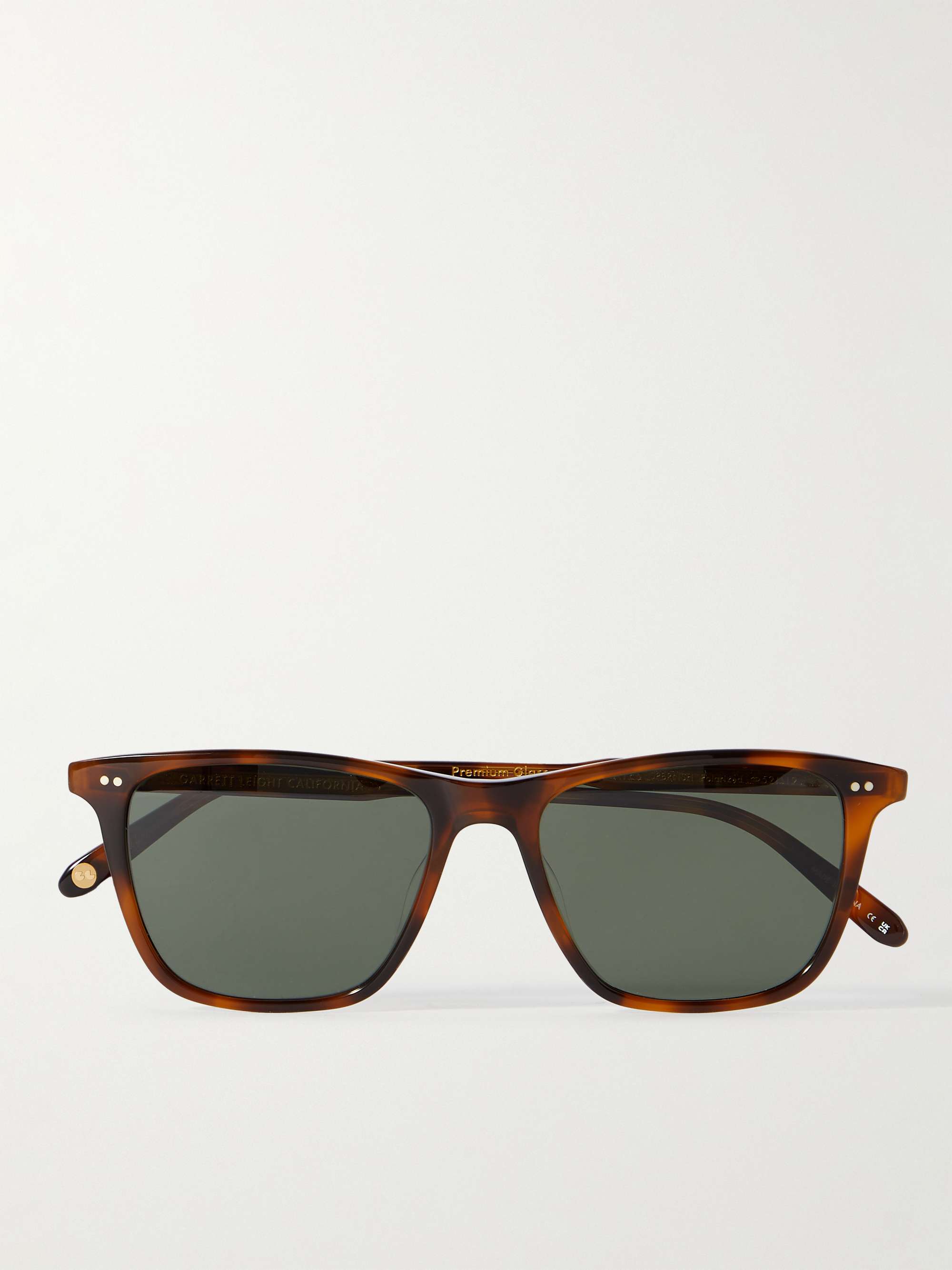 GARRETT LEIGHT CALIFORNIA OPTICAL Hayes Sun Square-Frame Tortoiseshell ...