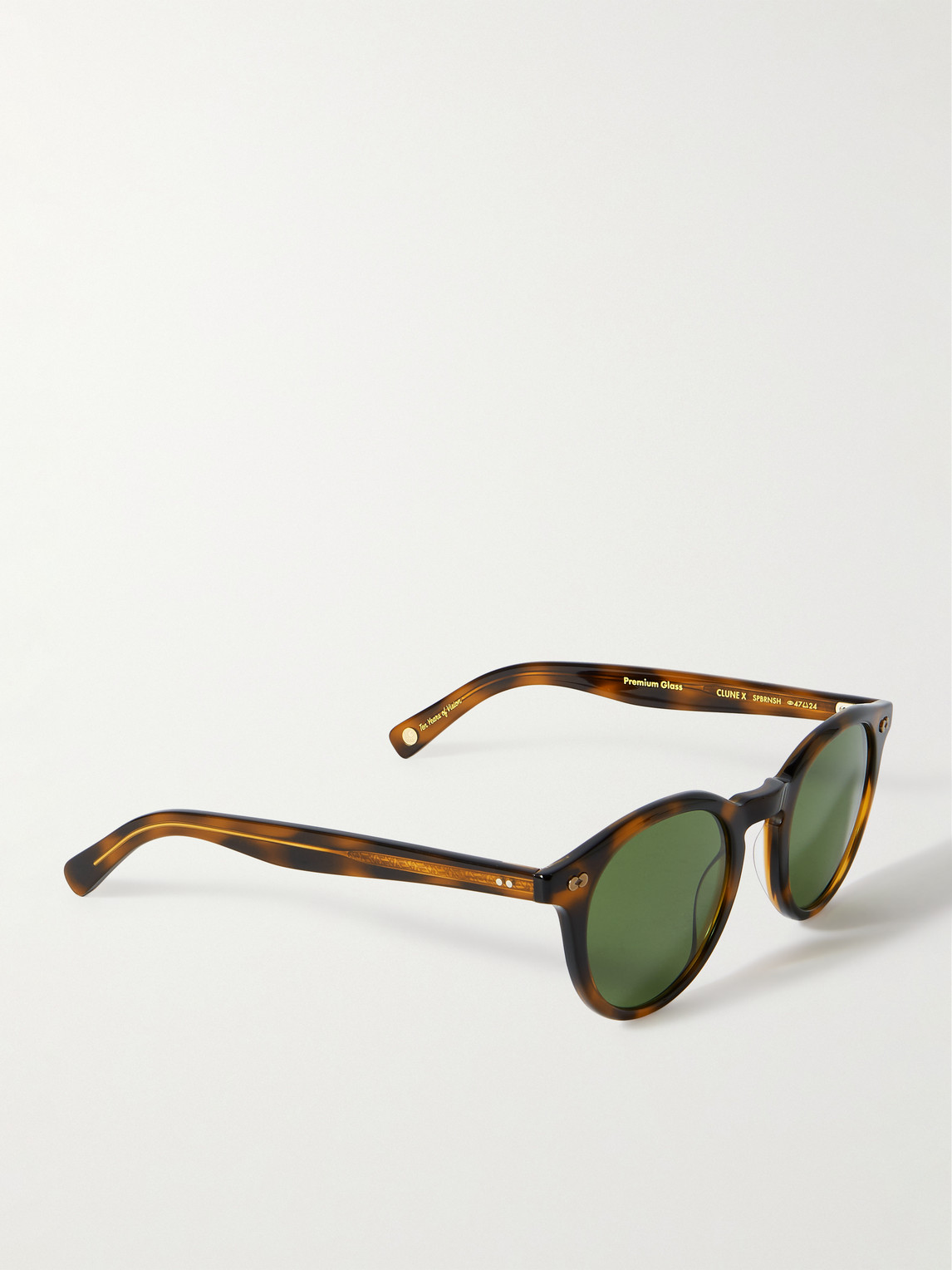 Shop Garrett Leight California Optical Clune X Round-frame Tortoiseshell Acetate Sunglasses