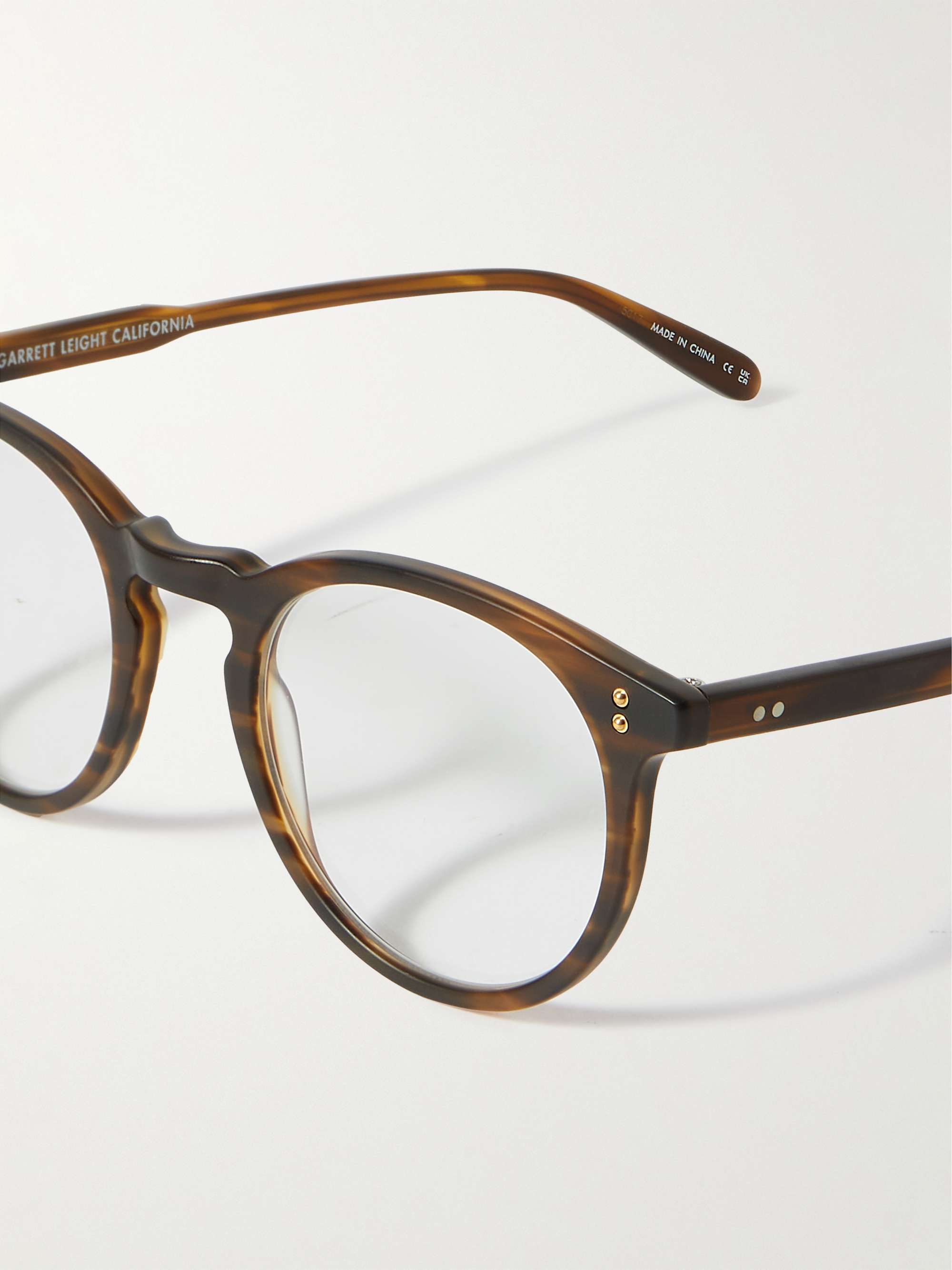 GARRETT LEIGHT CALIFORNIA OPTICAL Carlton RoundFrame Tortoiseshell