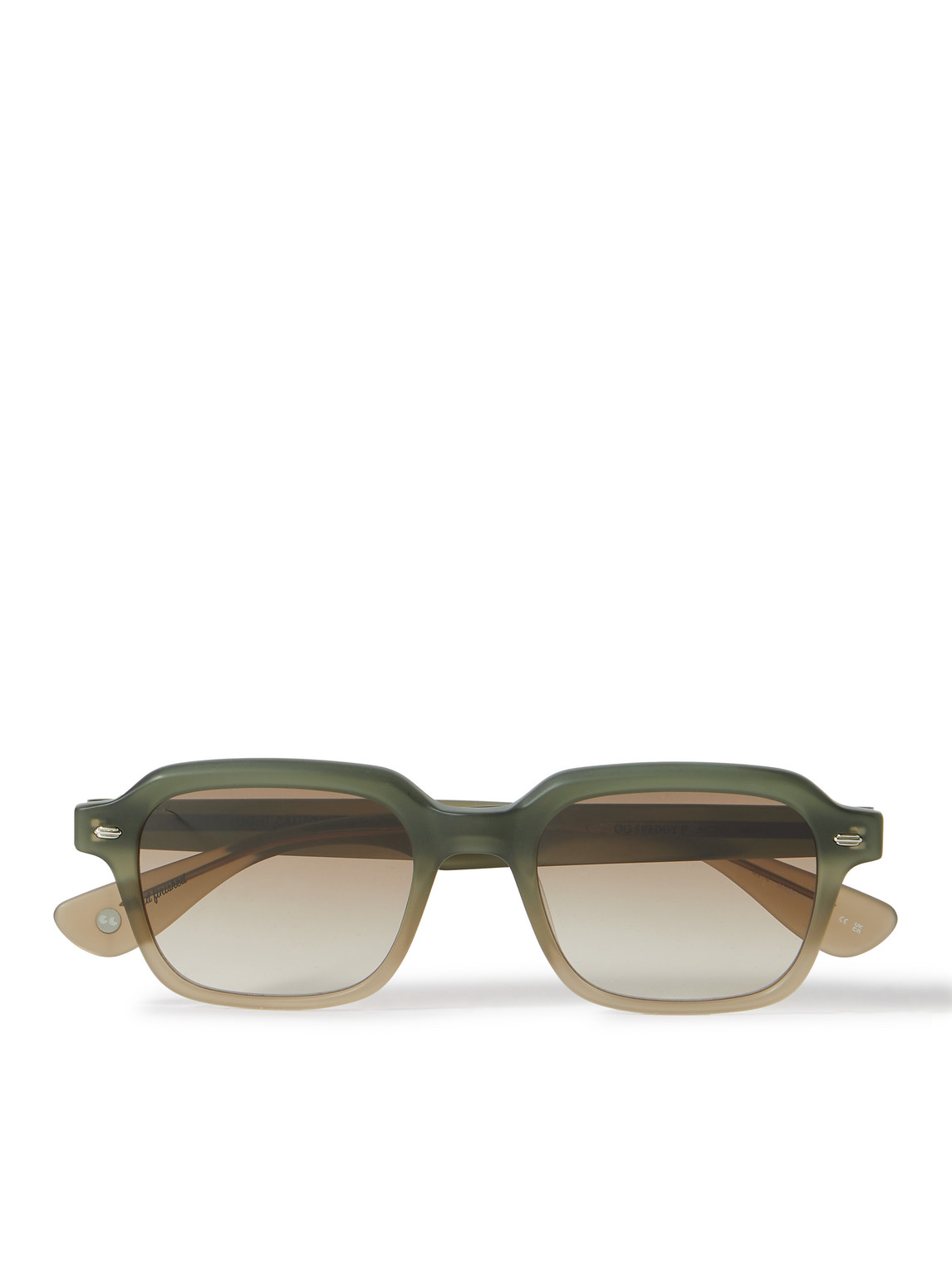 Garrett Leight California Optical Og Freddy P Sun Square-frame Acetate Sunglasses In Green