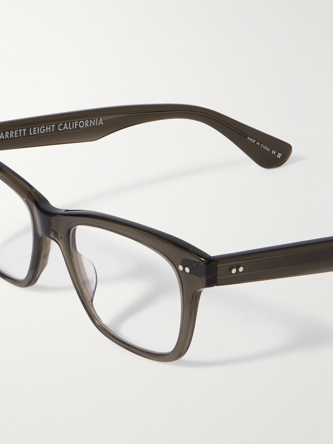 Shop Garrett Leight California Optical Buchanan Square-frame Acetate Optical Glasses In Black
