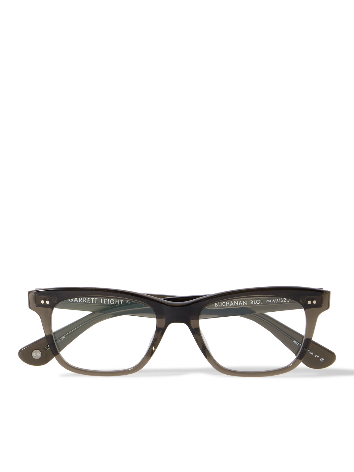 Garrett Leight California Optical Buchanan Square-frame Acetate Optical Glasses In Black