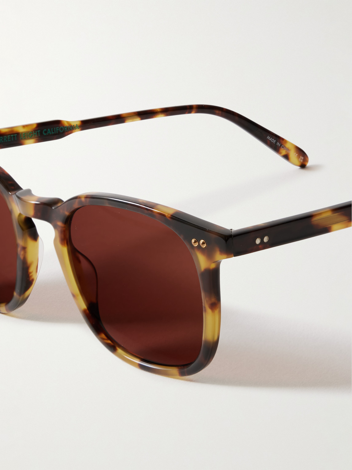 Shop Garrett Leight California Optical Ruskin Square-frame Tortoiseshell Acetate Sunglasses