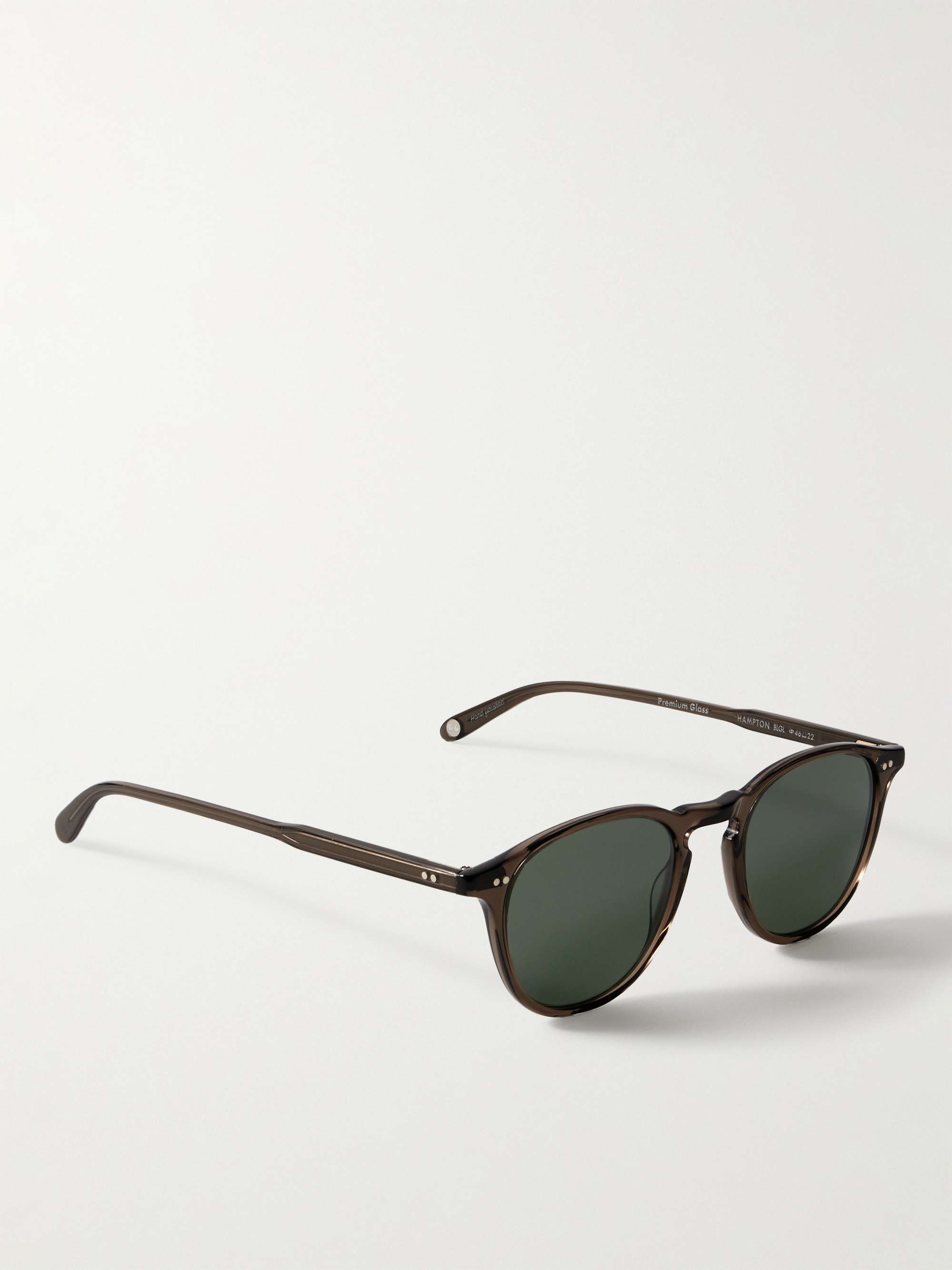 GARRETT LEIGHT CALIFORNIA OPTICAL Hampton Round-Frame Acetate Sunglasses