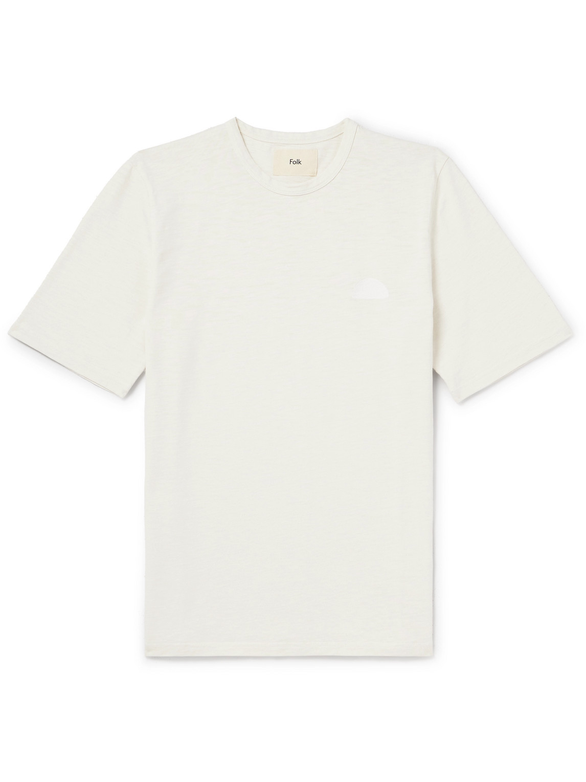 Embroidered Slub Cotton-Jersey T-Shirt