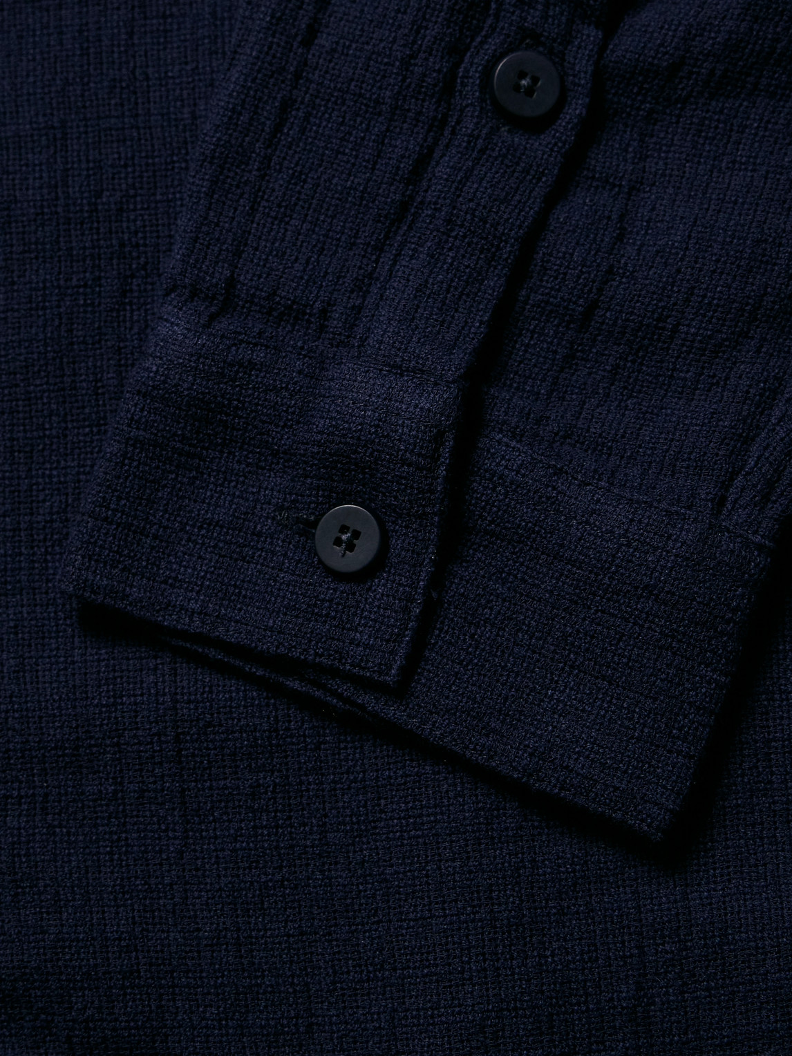 Shop Folk Cotton-gauze Overshirt In Blue