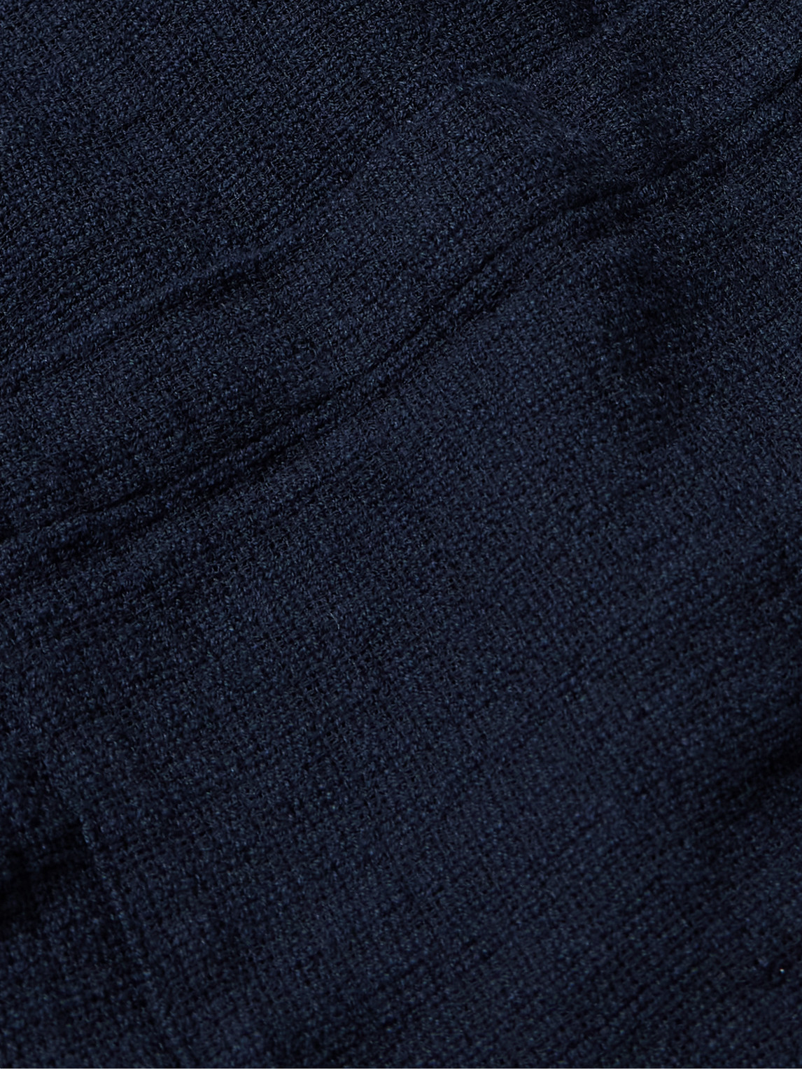 Shop Folk Convertible-collar Cotton-gauze Shirt In Blue