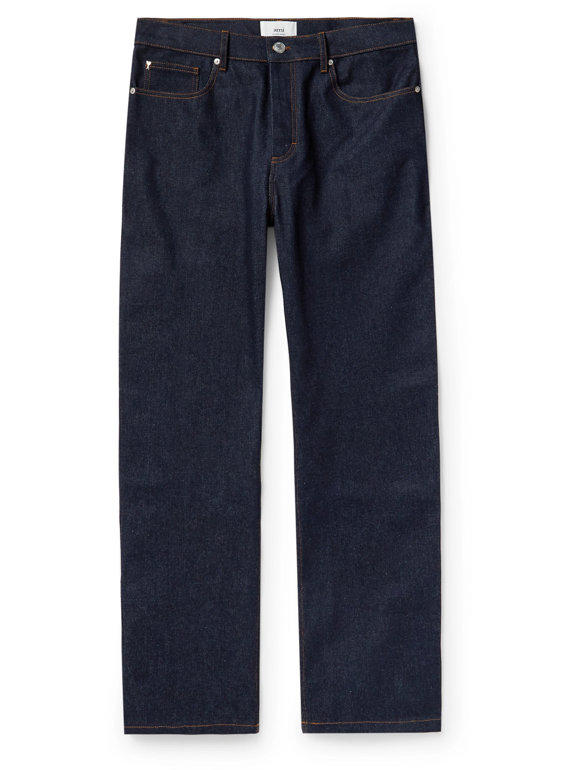 Shop Ami Alexandre Mattiussi Straight-leg Jeans In Blue