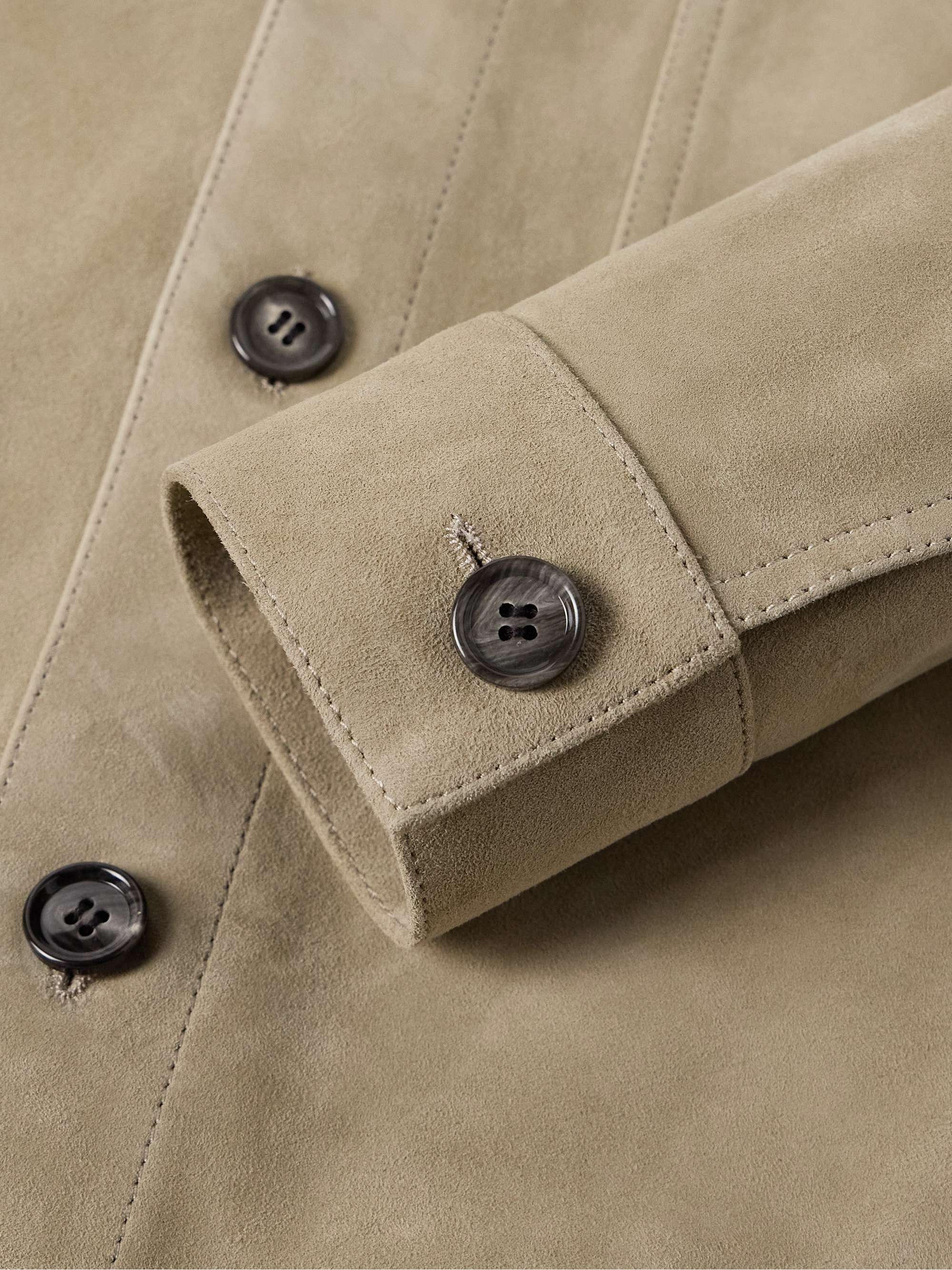 AMI PARIS Suede Overshirt