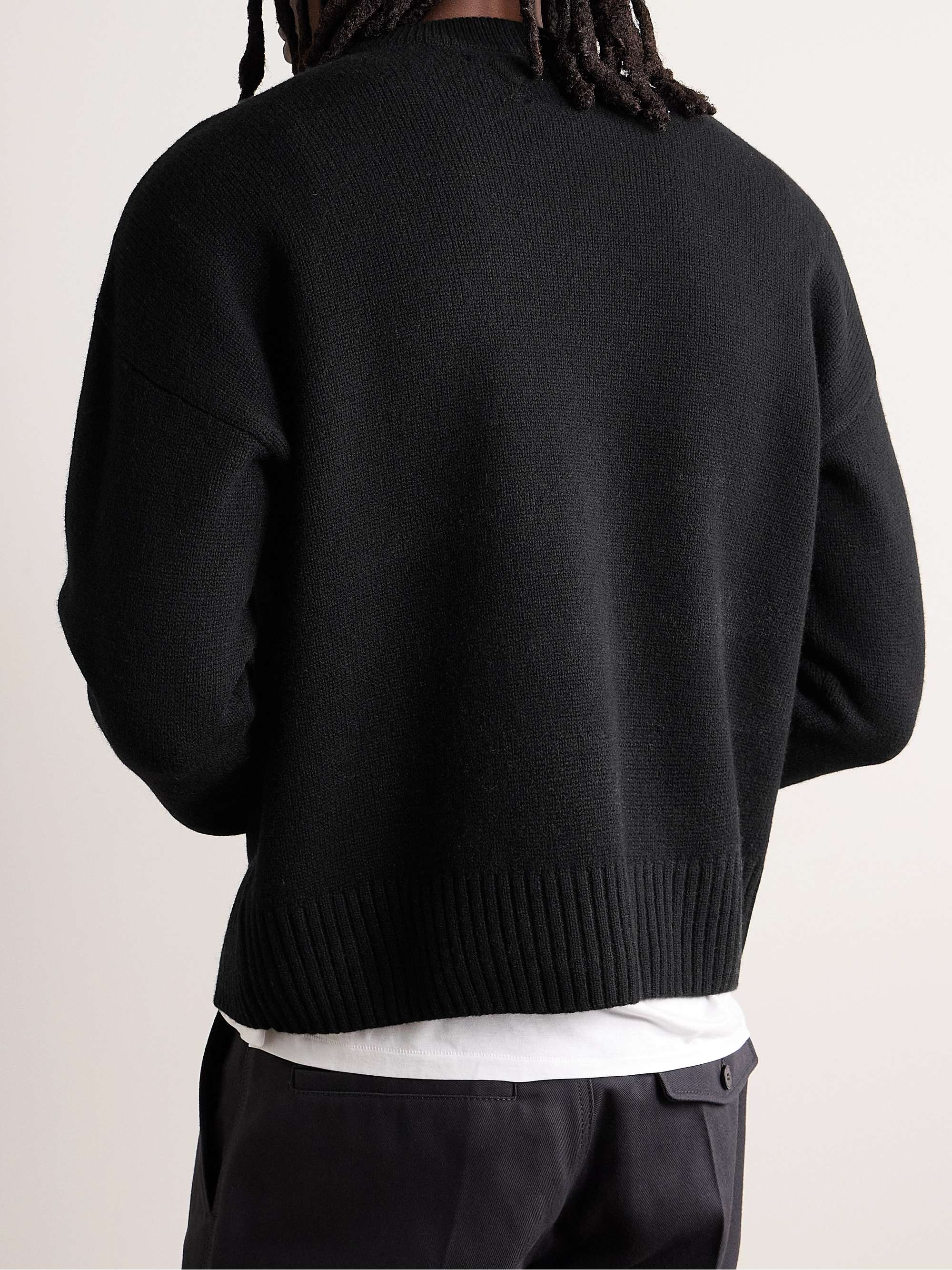 AMI PARIS Merino Wool and Cashmere-Blend Sweater for Men | MR PORTER