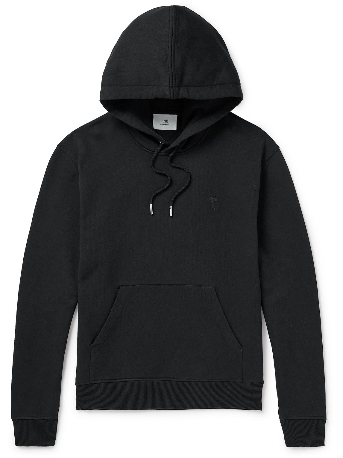 Logo-Embroidered Organic Cotton-Jersey Hoodie