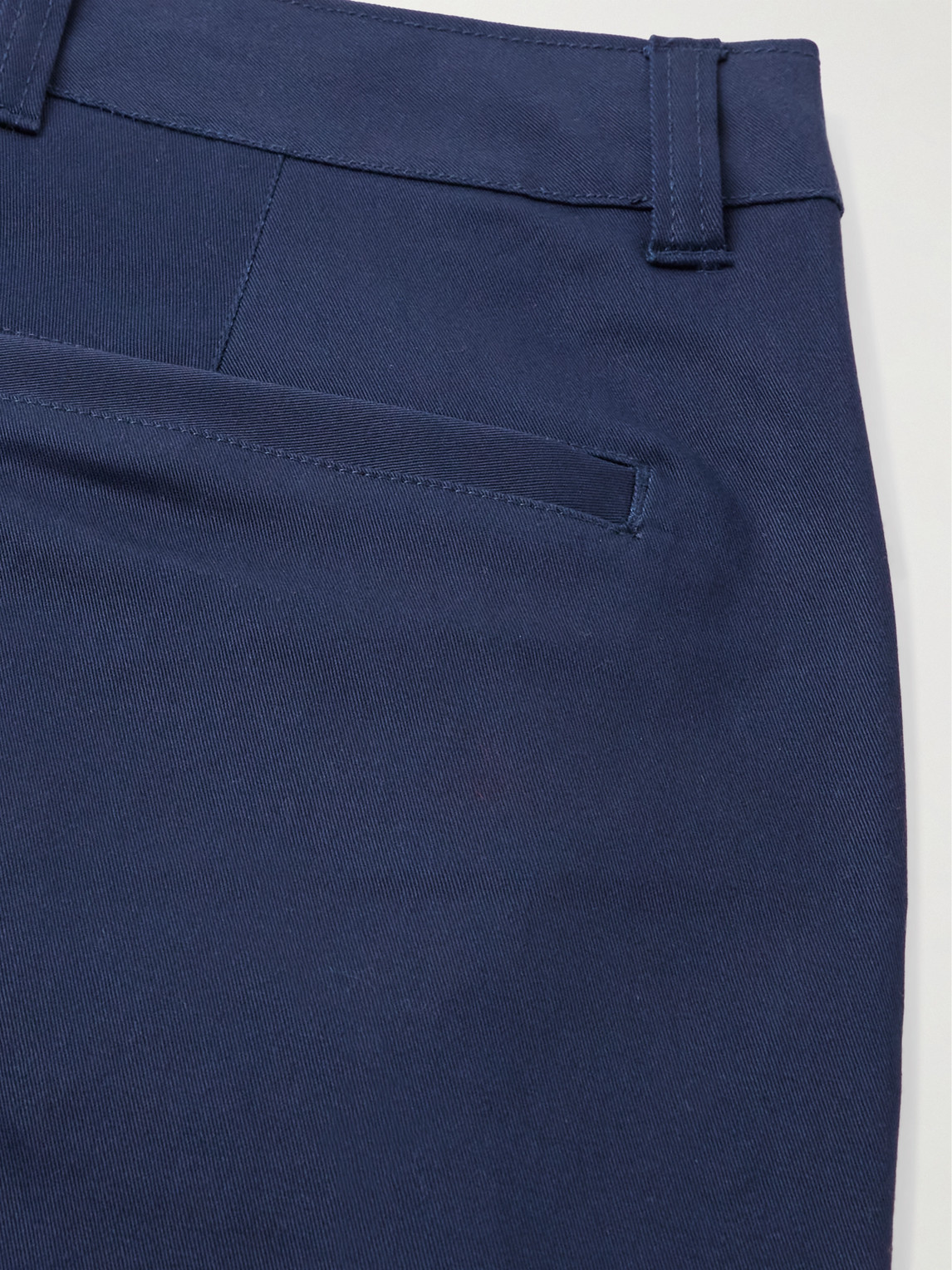 Shop Nike El Chino Straight-leg Cotton-blend Chinos In Blue
