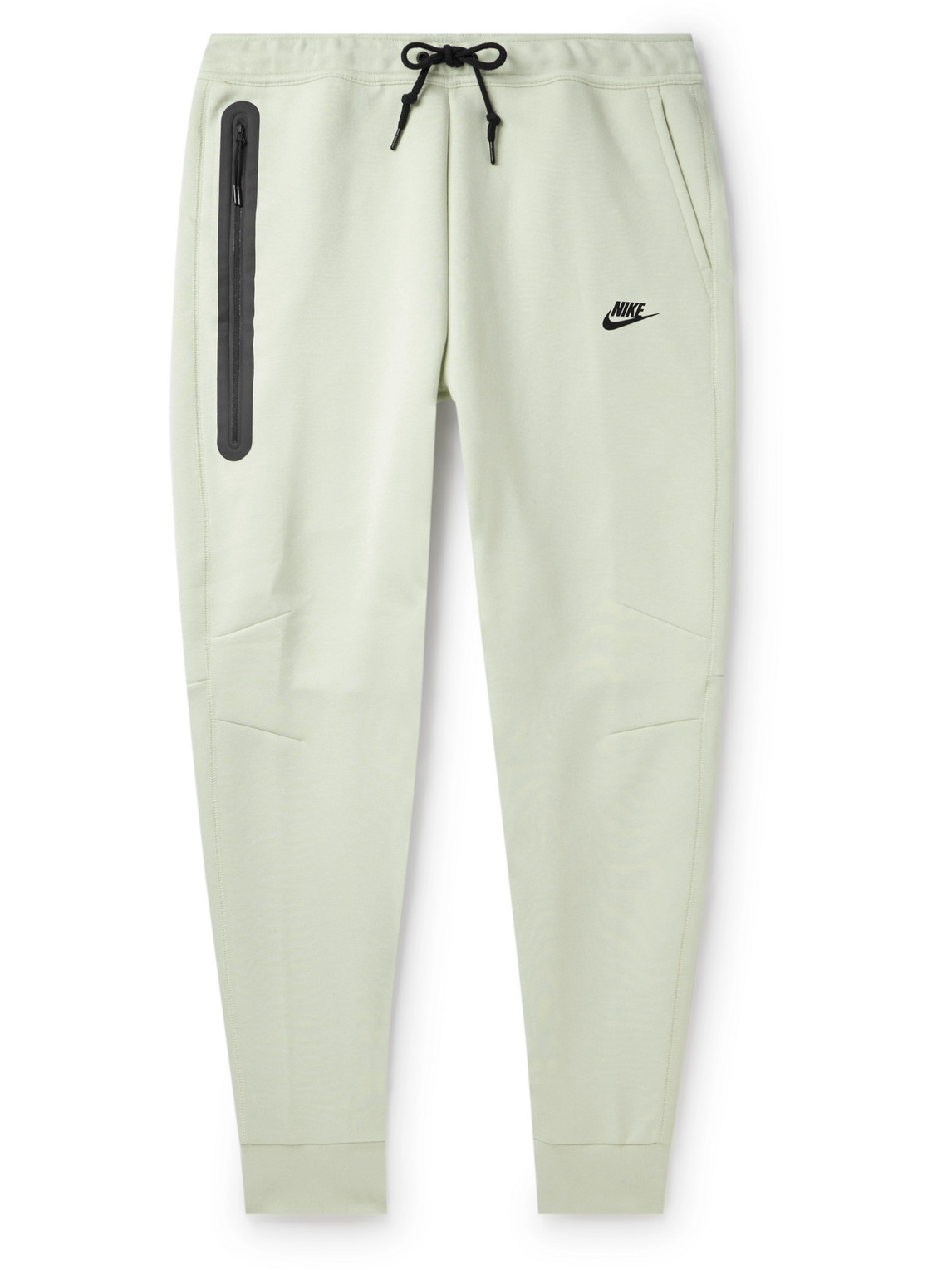 Nike Tapered Cotton-blend Tech Fleece Sweatpants In Blue