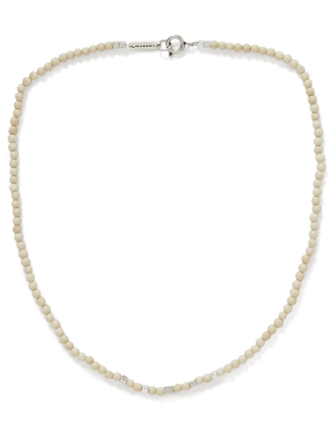 Marant Snowstone Silver-tone And Riverstone Necklace In Gold