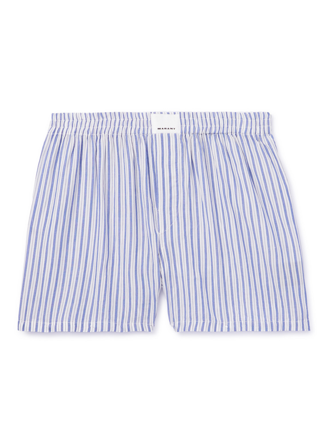 Marant Barny Striped Boxer Shorts In Blue