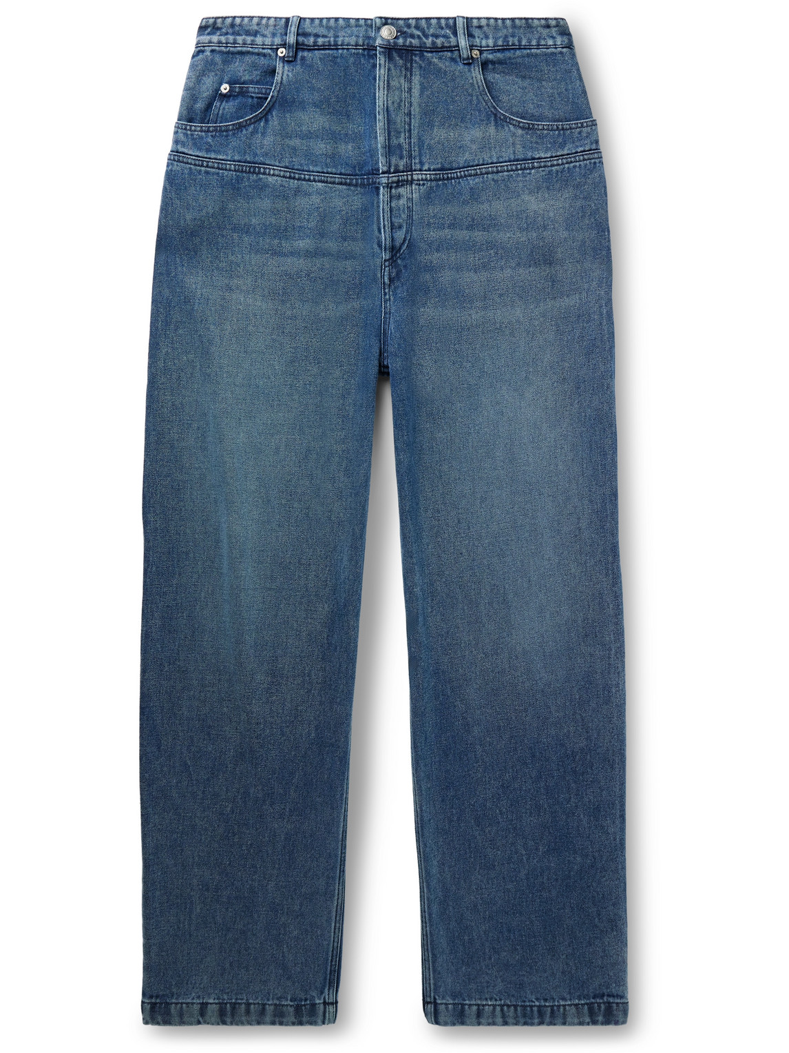 Marant Teren Wide-leg Lenzing™ Lyocell-blend Jeans In Blue