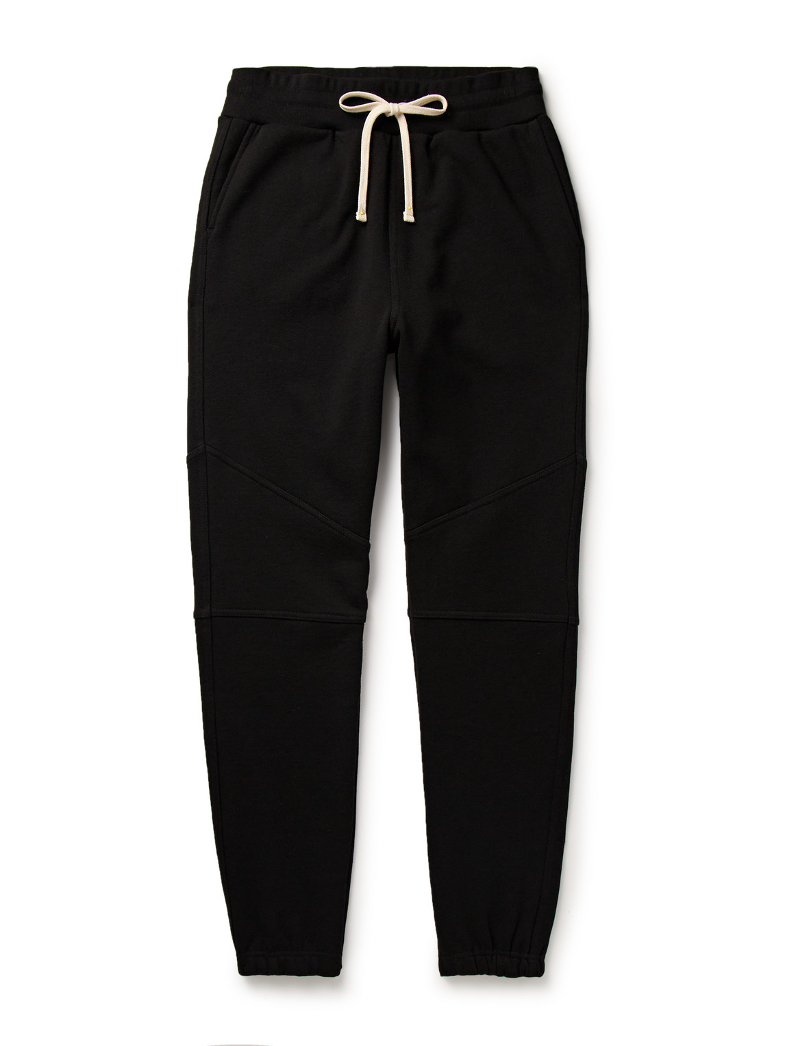 John Elliott Escobar Slim-fit Tapered Cotton-jersey Sweatpants In Black