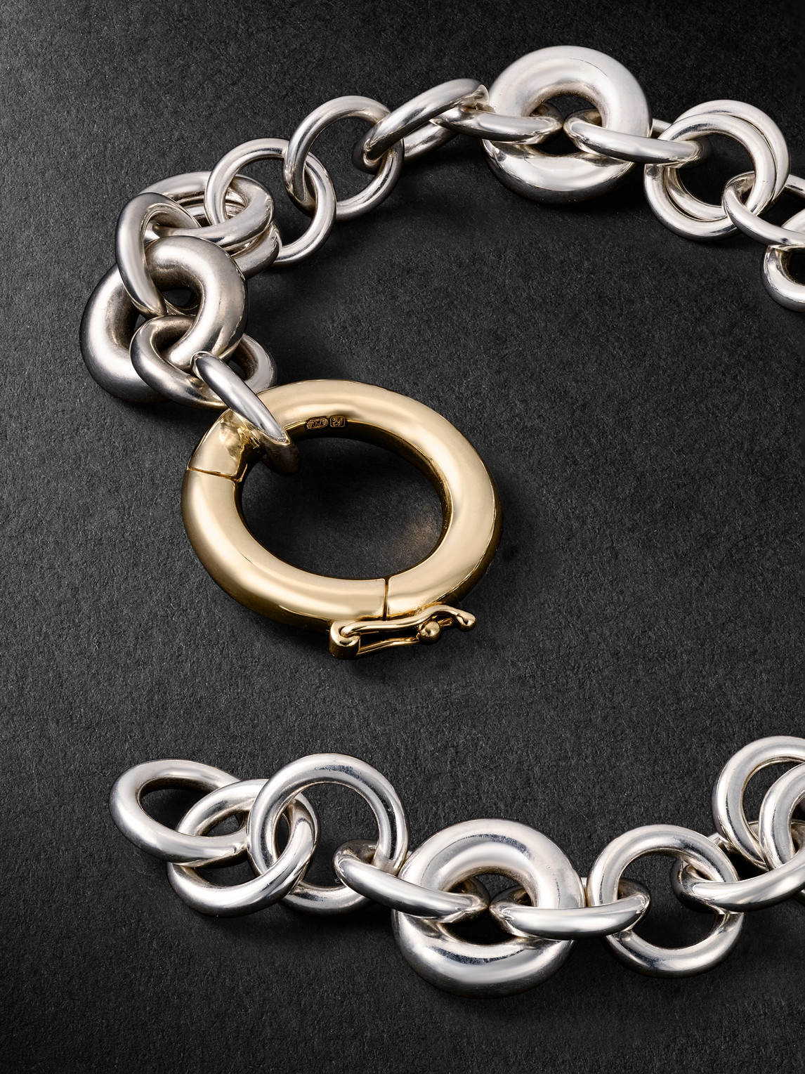 Shop Spinelli Kilcollin Atlantis Sterling Silver And 18-karat Gold Chain Bracelet