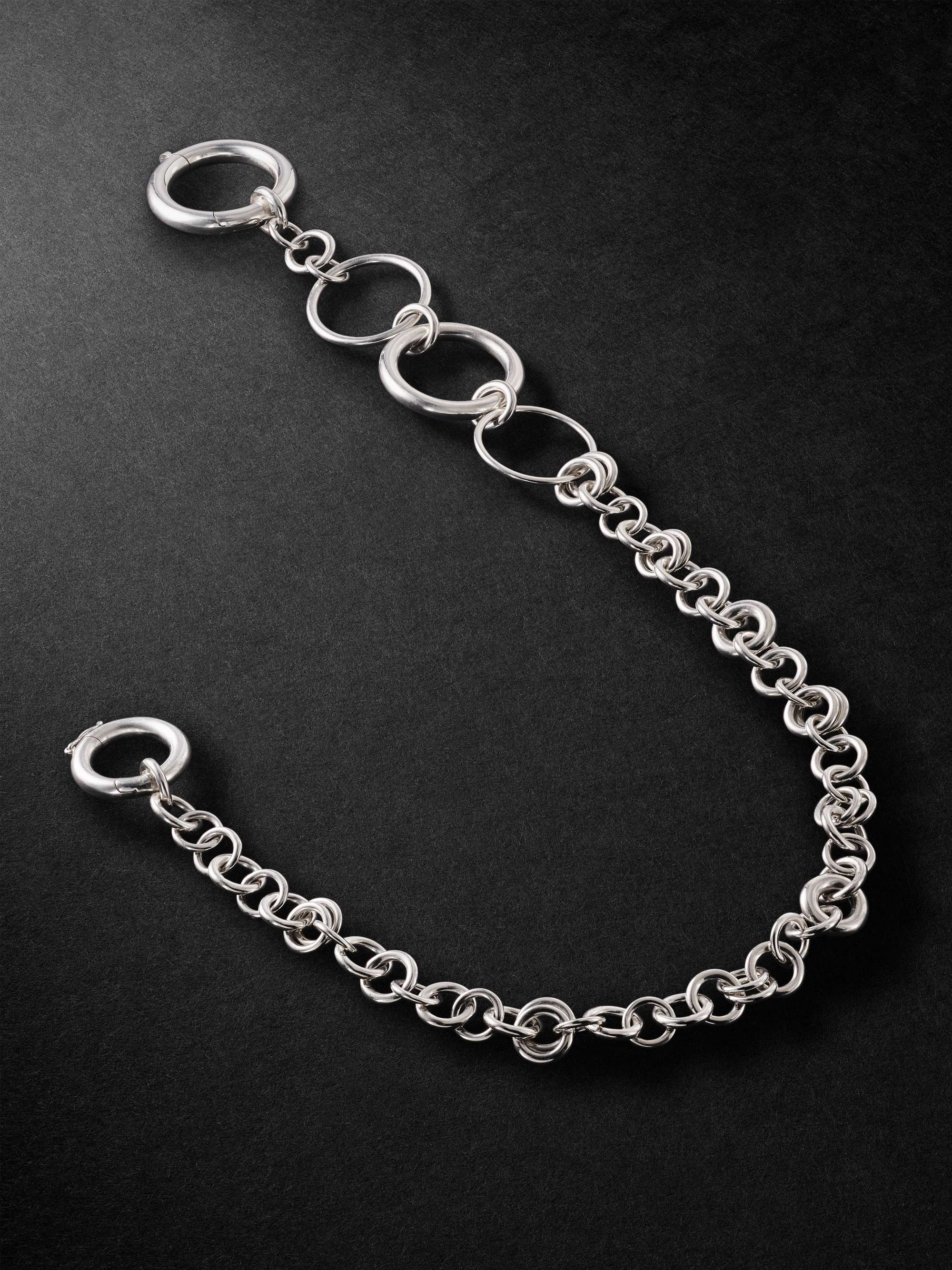 BALENCIAGA Malibu Recycled Silver-Tone and Cord Choker for BALENCIAGA Malibu Recycled Silver-Tone and Cord Choker for