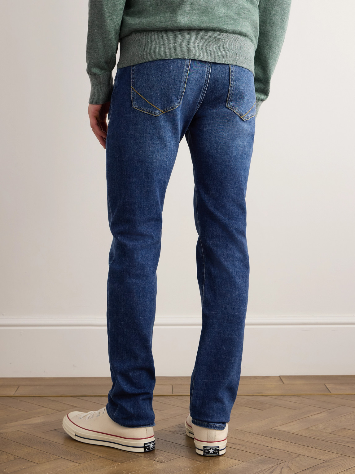 Shop Incotex Straight-leg Jeans In Blue