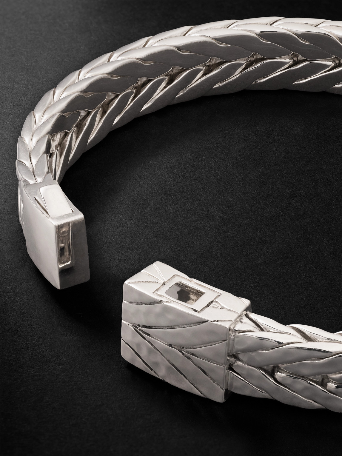 John Hardy Hammered Sterling Silver Bracelet In Silver