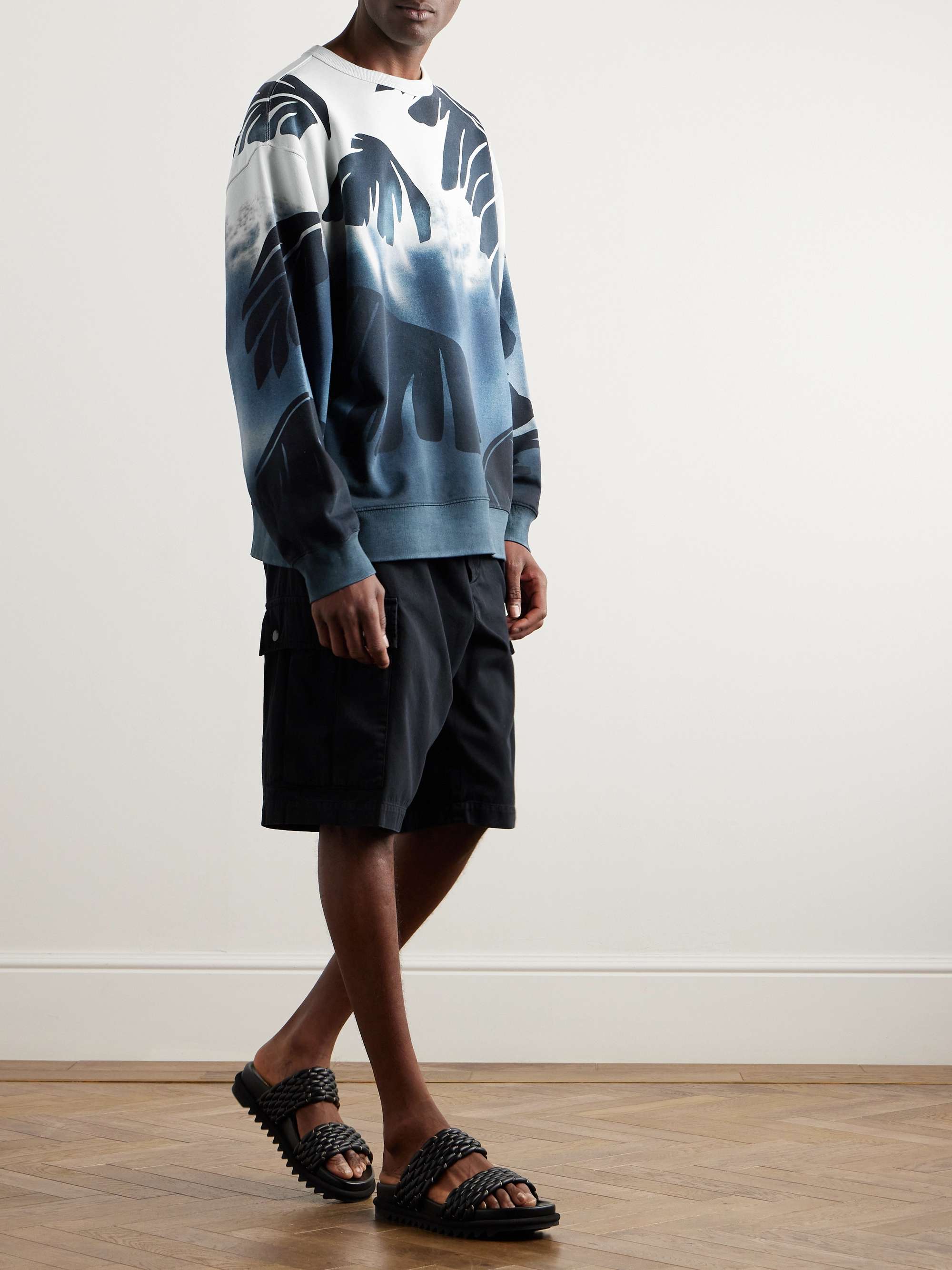 Dries Van Noten】水墨画プリント オーバーサイズスウェット