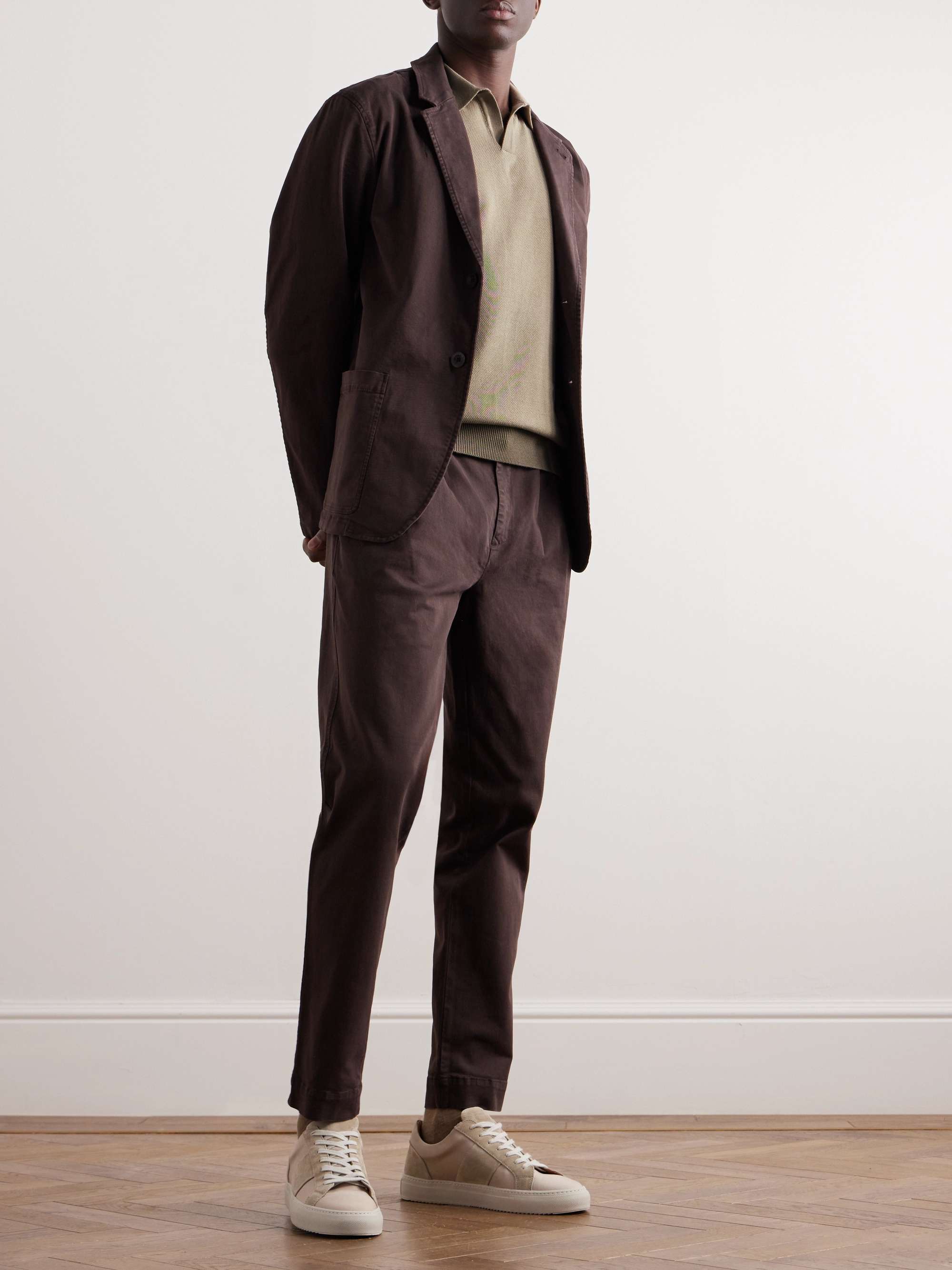 MR P. Honeycomb-Knit Cotton Polo Shirt
