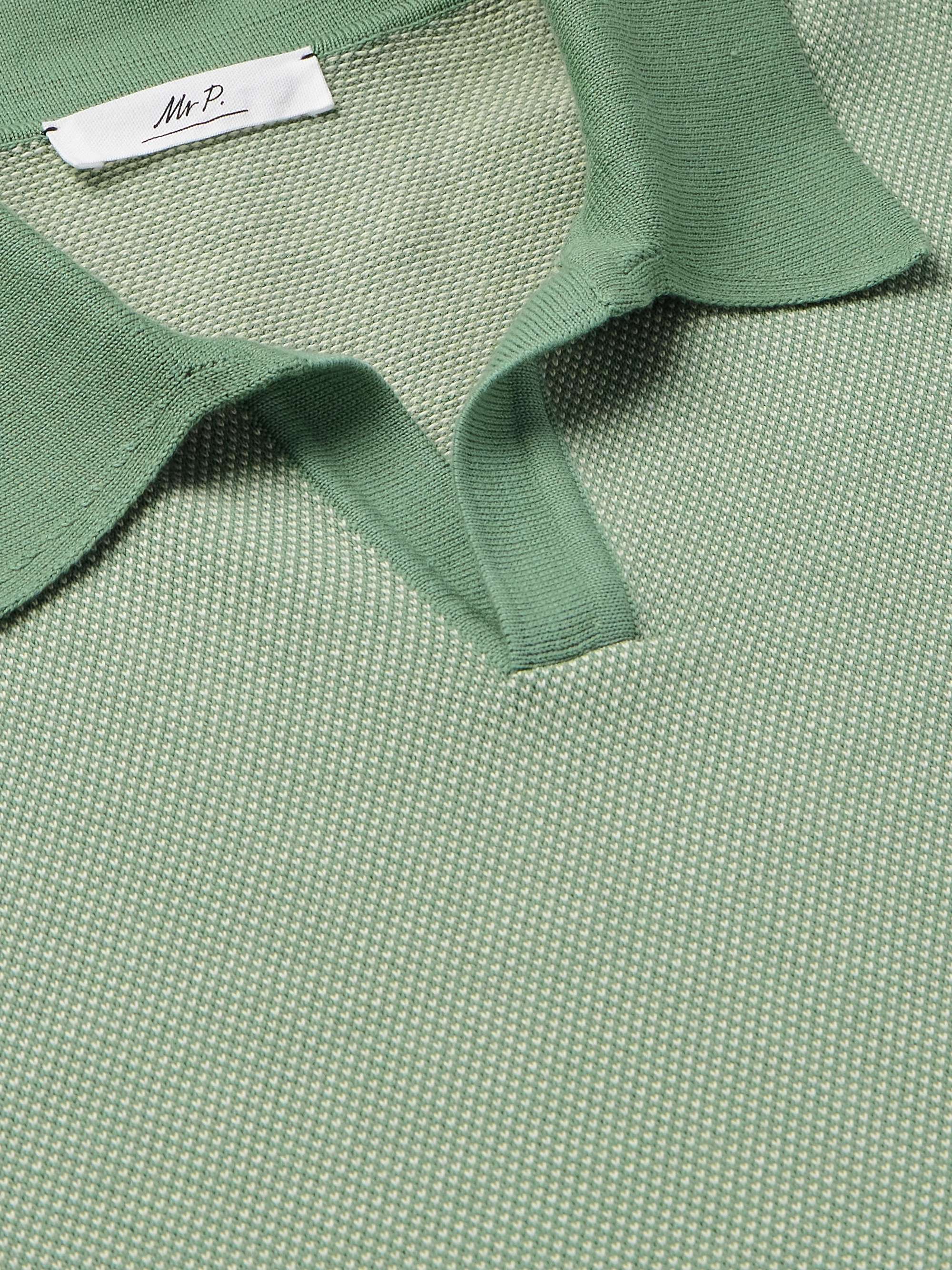 MR P. Honeycomb-Knit Cotton Polo Shirt