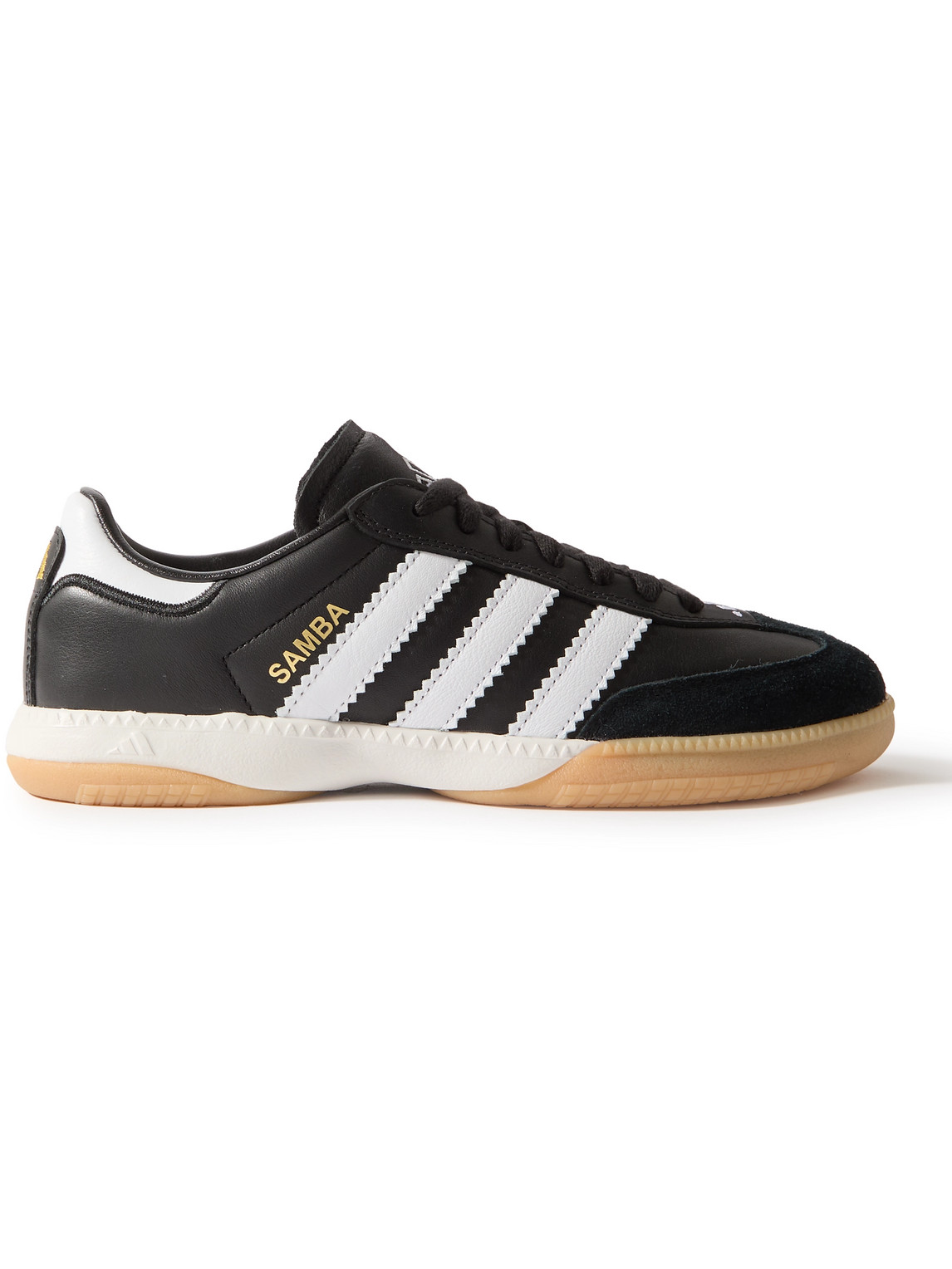 Samba MN Suede-Trimmed Leather Sneakers