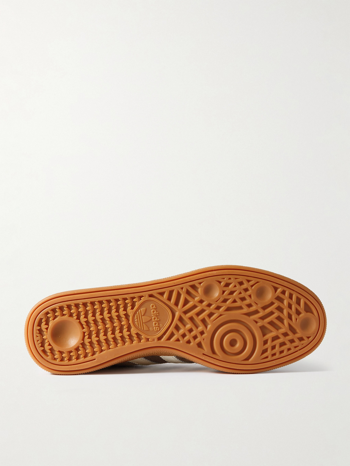 ADIDAS ORIGINALS HANDBALL SPEZIAL LEATHER-TRIMMED SUEDE SNEAKERS