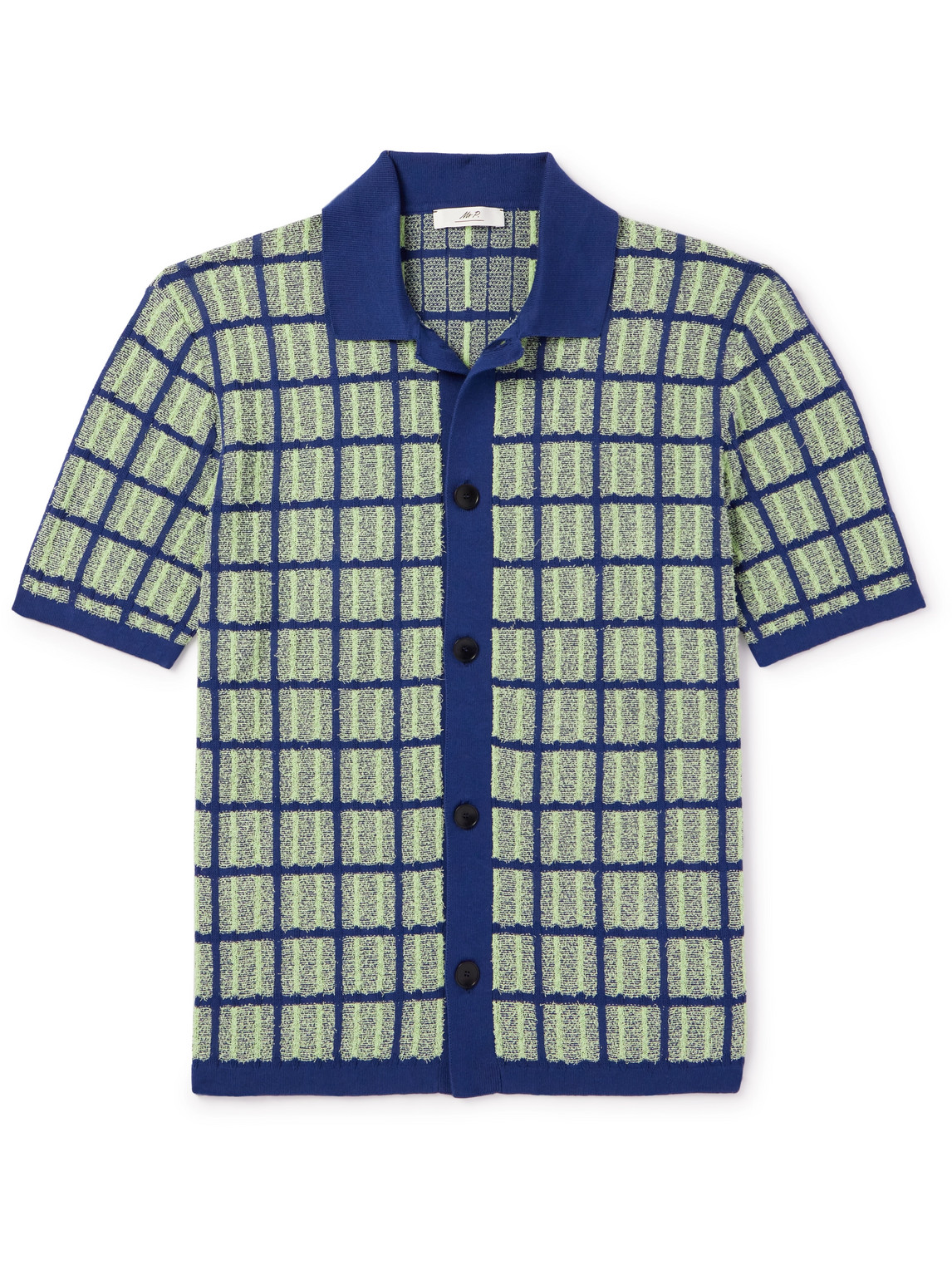 Checked Cotton-Blend Shirt