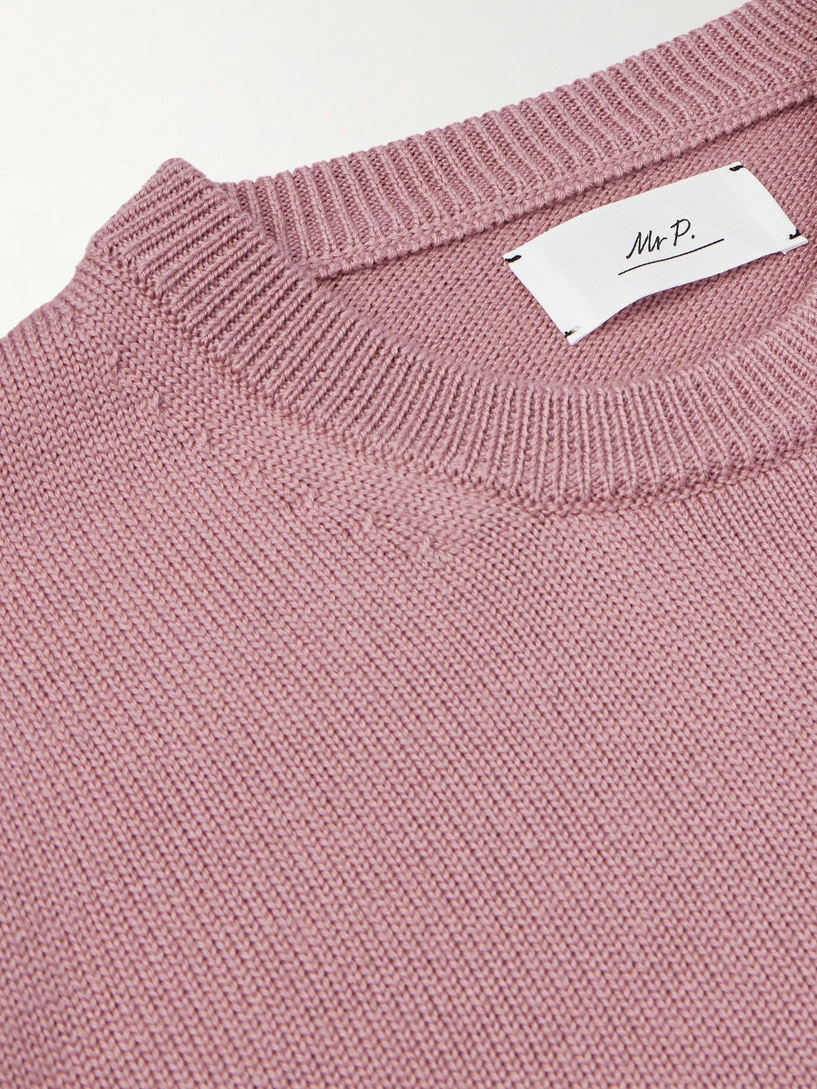 Shop Mr P Golf Merino Wool Sweater In Pink