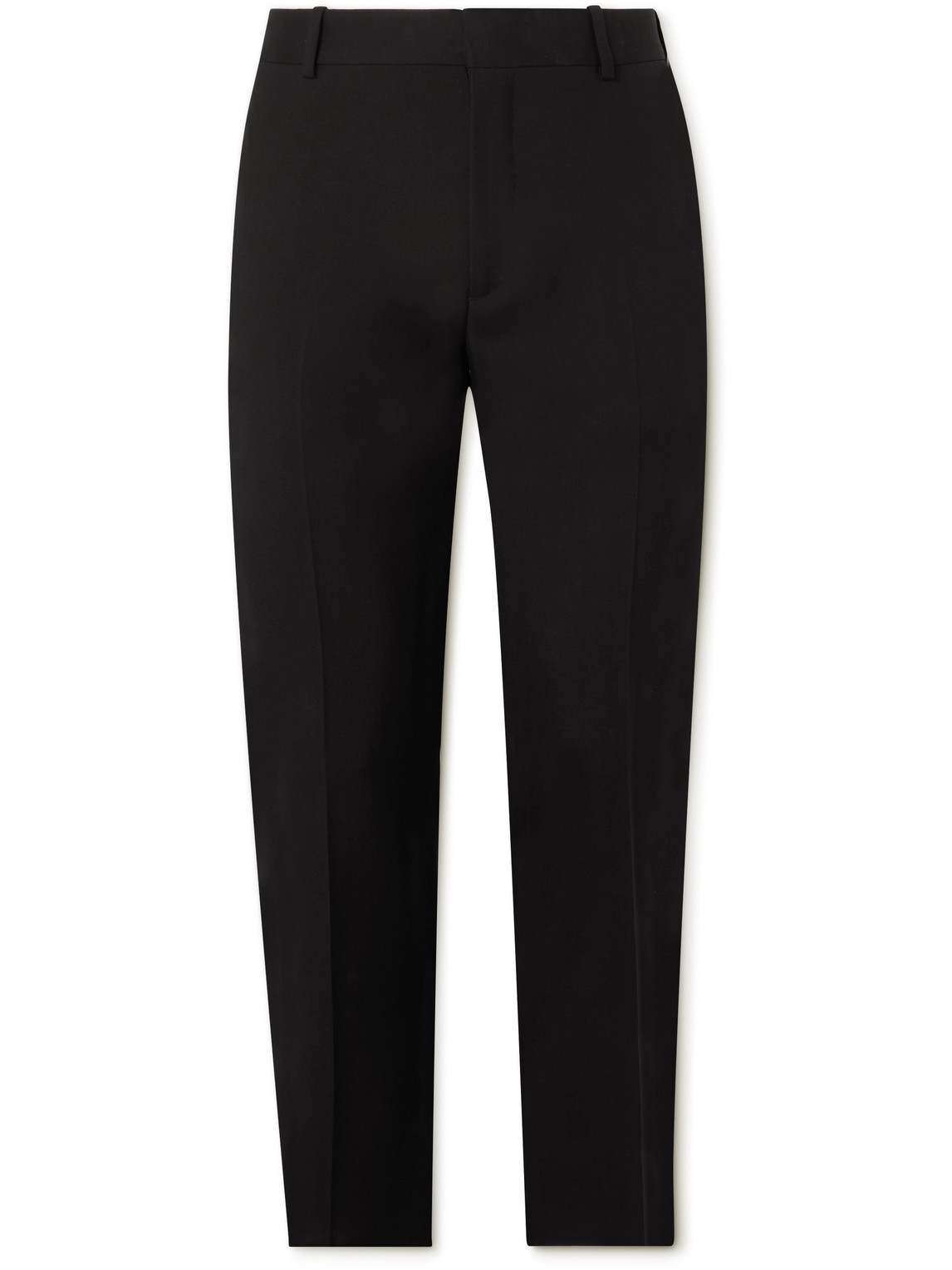 Alexander Mcqueen Smoking Pants In Grain De Poudre In Black