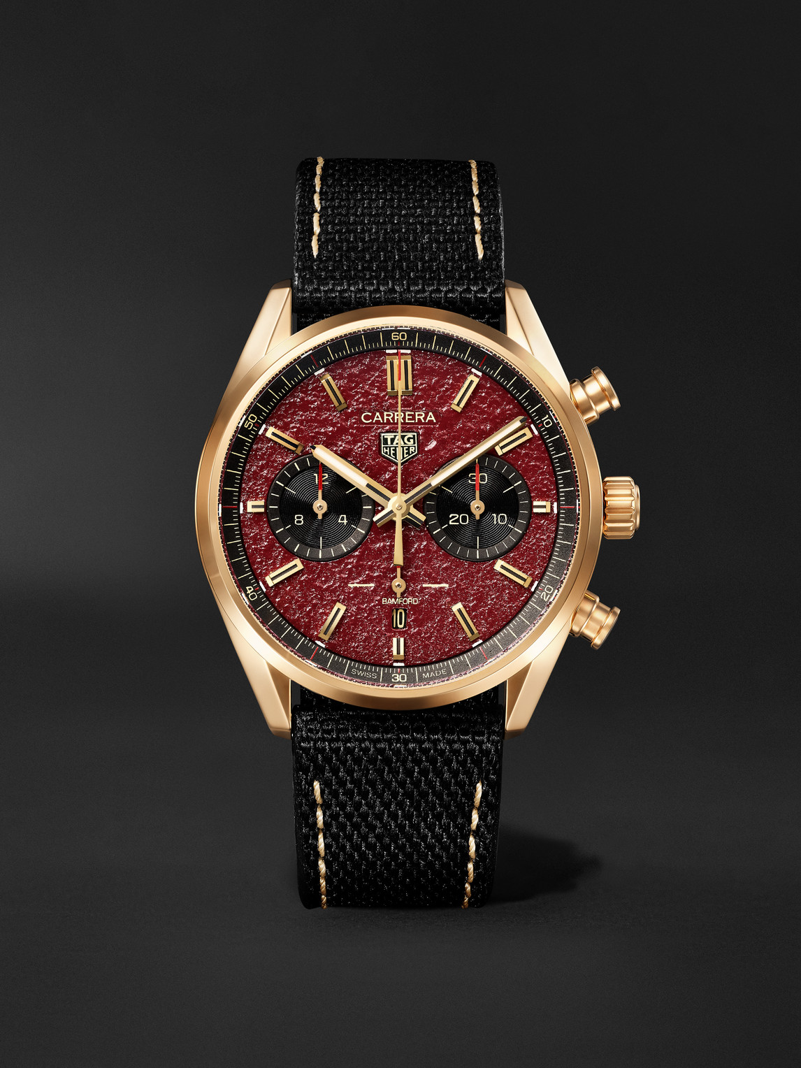 + TAG Heuer Carrera Limited Edition Automatic 18-Karat Gold Watch