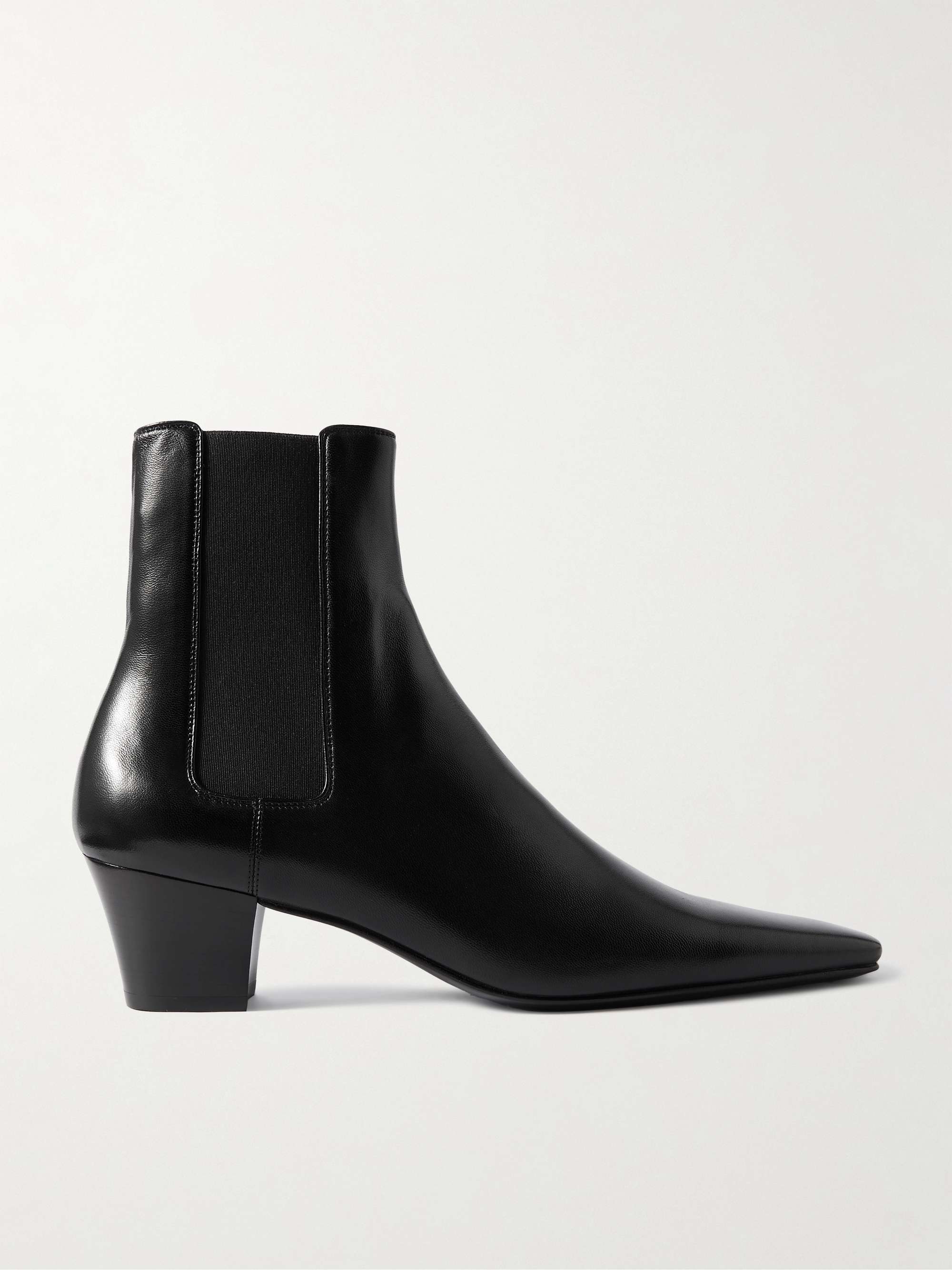 Rainer Glossed-Leather Chelsea Boots