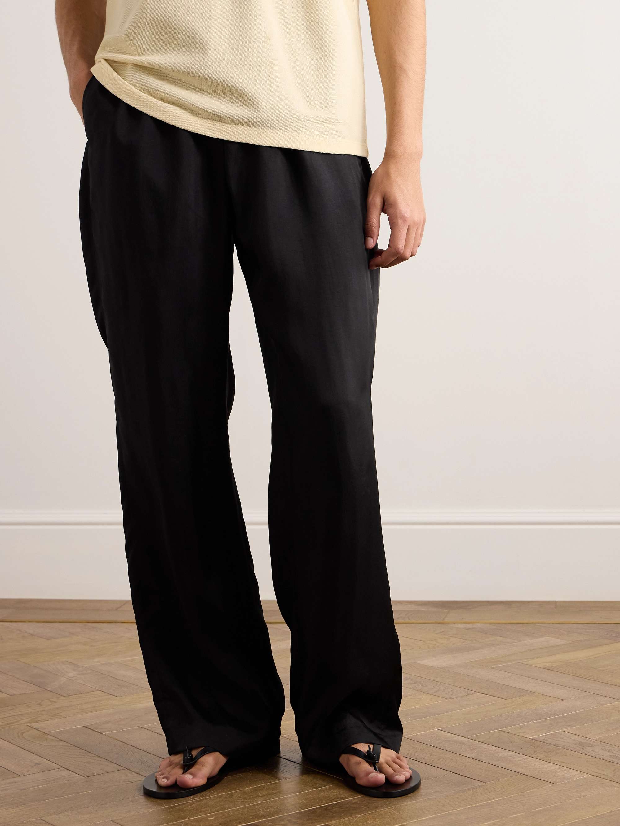 JIL SANDER Tapered Cropped Gabardine Trousers for Men | MR PORTER