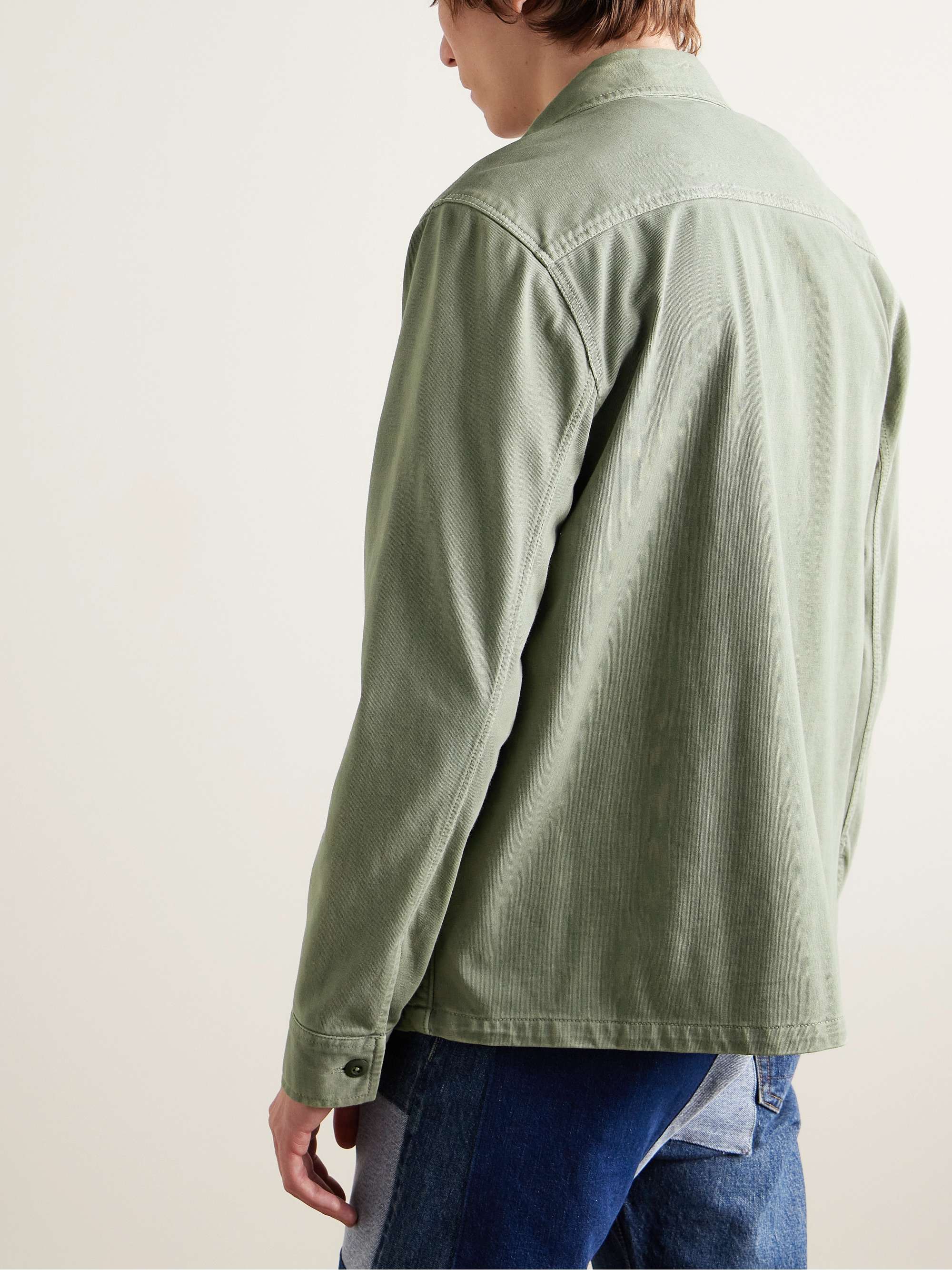 FAHERTY Cotton-Jersey Shirt Jacket