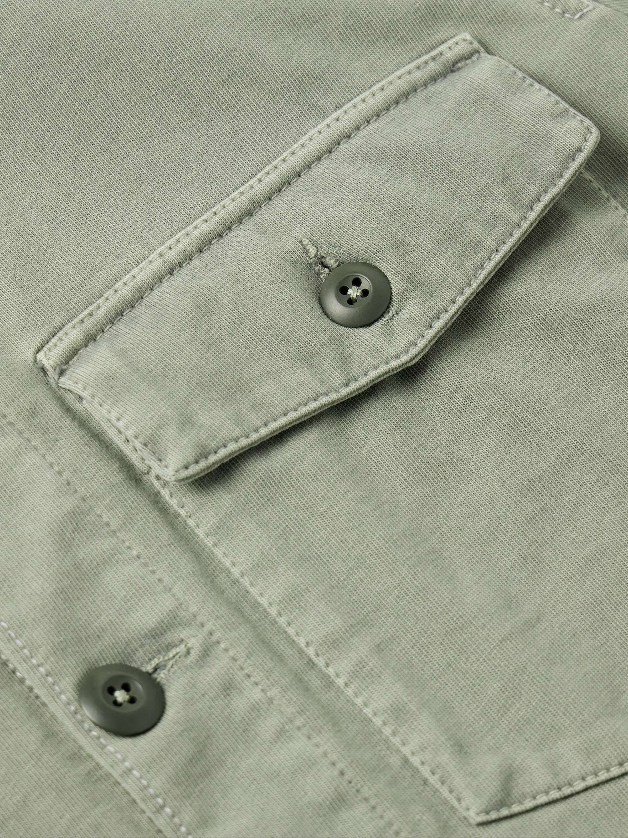 FAHERTY Cotton-Jersey Shirt Jacket