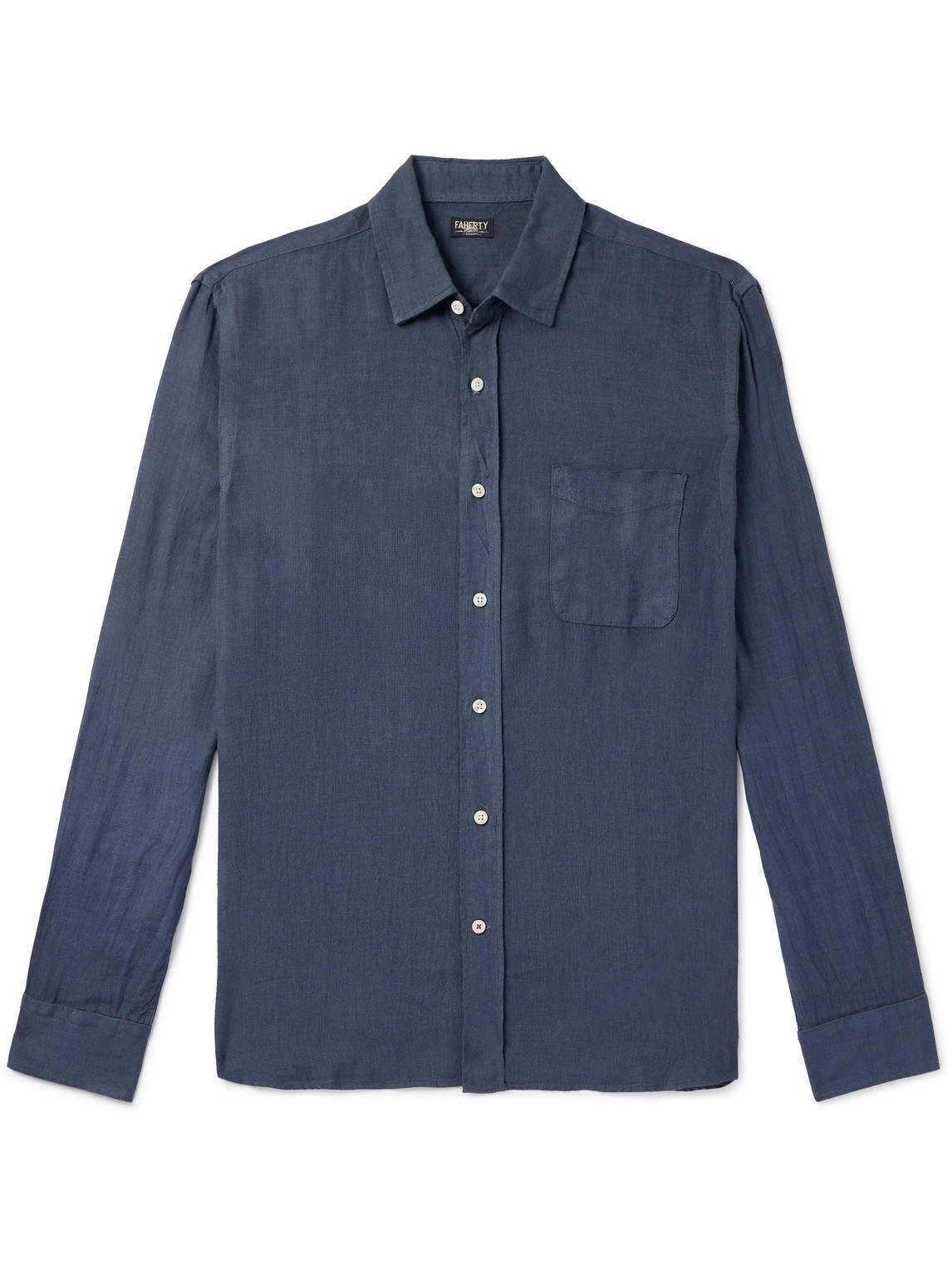 FAHERTY – Laguna Button-Down Collar Linen Shirt