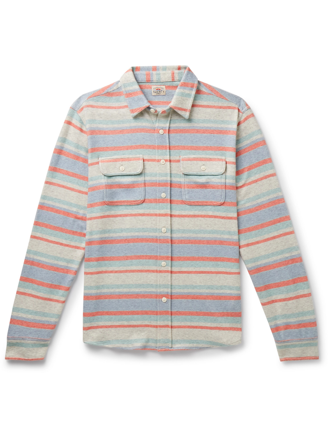 Legend™ Striped Brushed Stretch Recycled-Knit Shirt