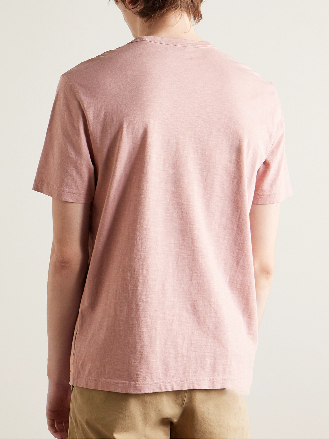 Shop Faherty Sunwashed Organic Cotton-jersey T-shirt In Pink