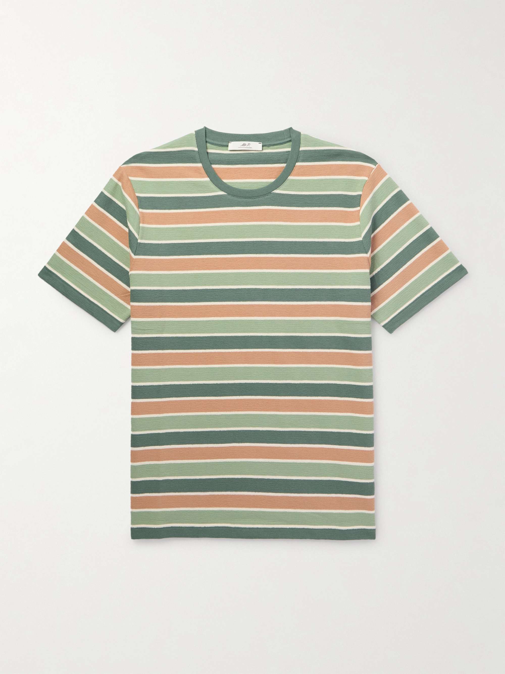 Striped Cotton Jersey T Shirt
