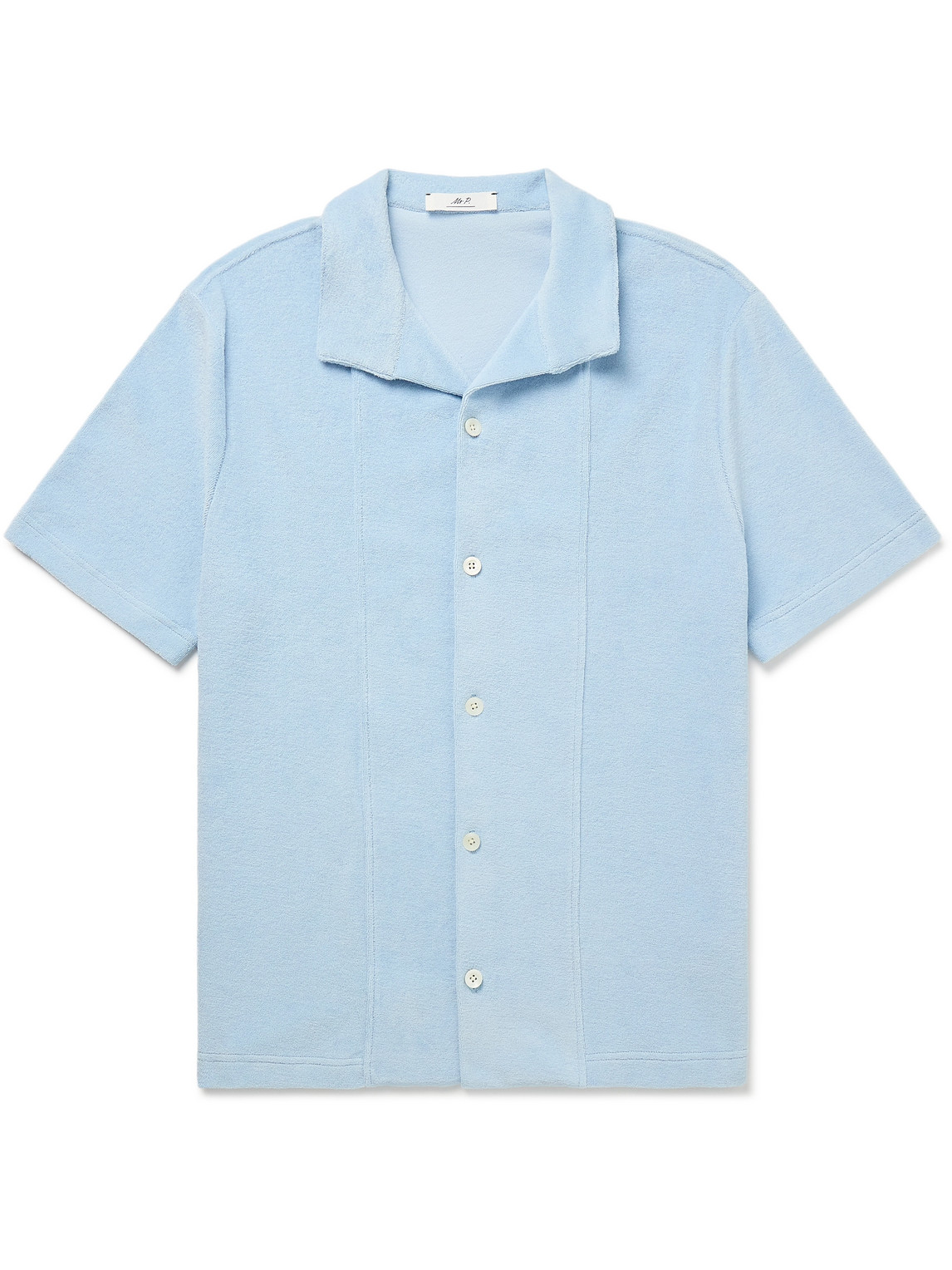 Cutaway-Collar Cotton-Terry Shirt