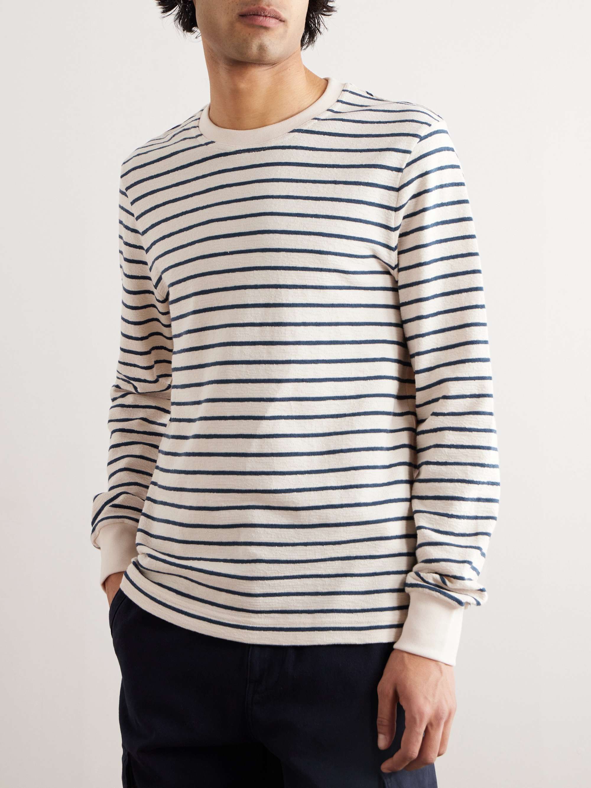 MR P. Striped Cotton Sweater for Men | MR PORTER