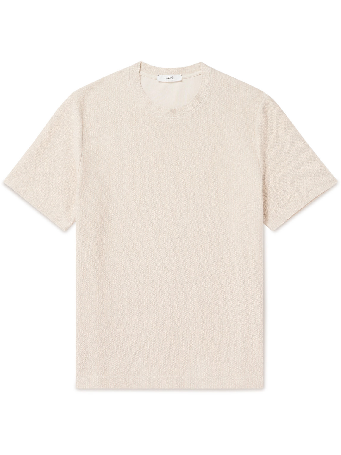 Textured Cotton T-Shirt