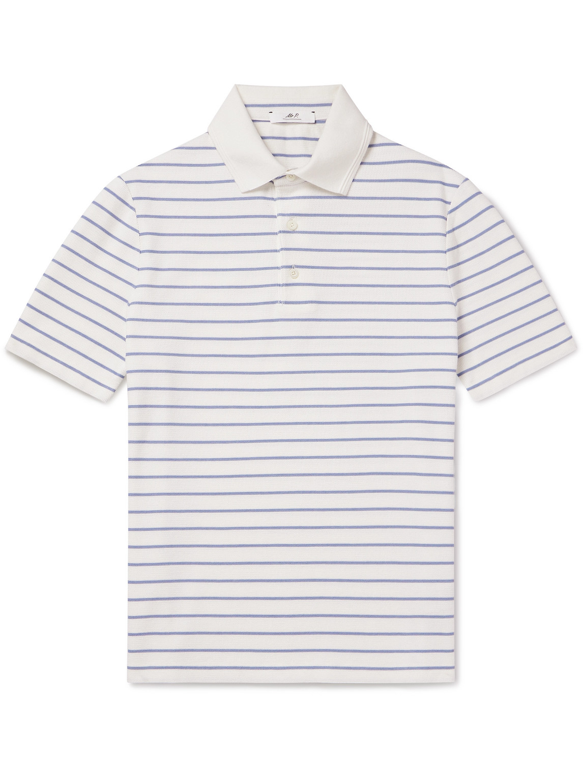 Golf Striped Organic Cotton-Piqué Polo Shirt